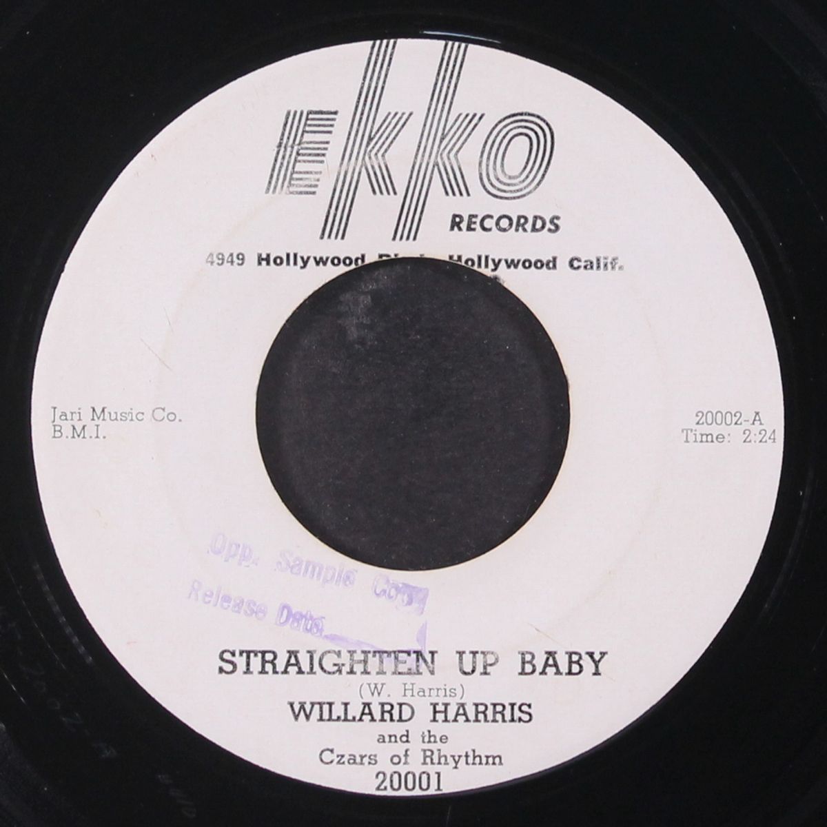 straighten up baby / talking off the wall by WILLARD HARRIS / ERNEST BROOKS