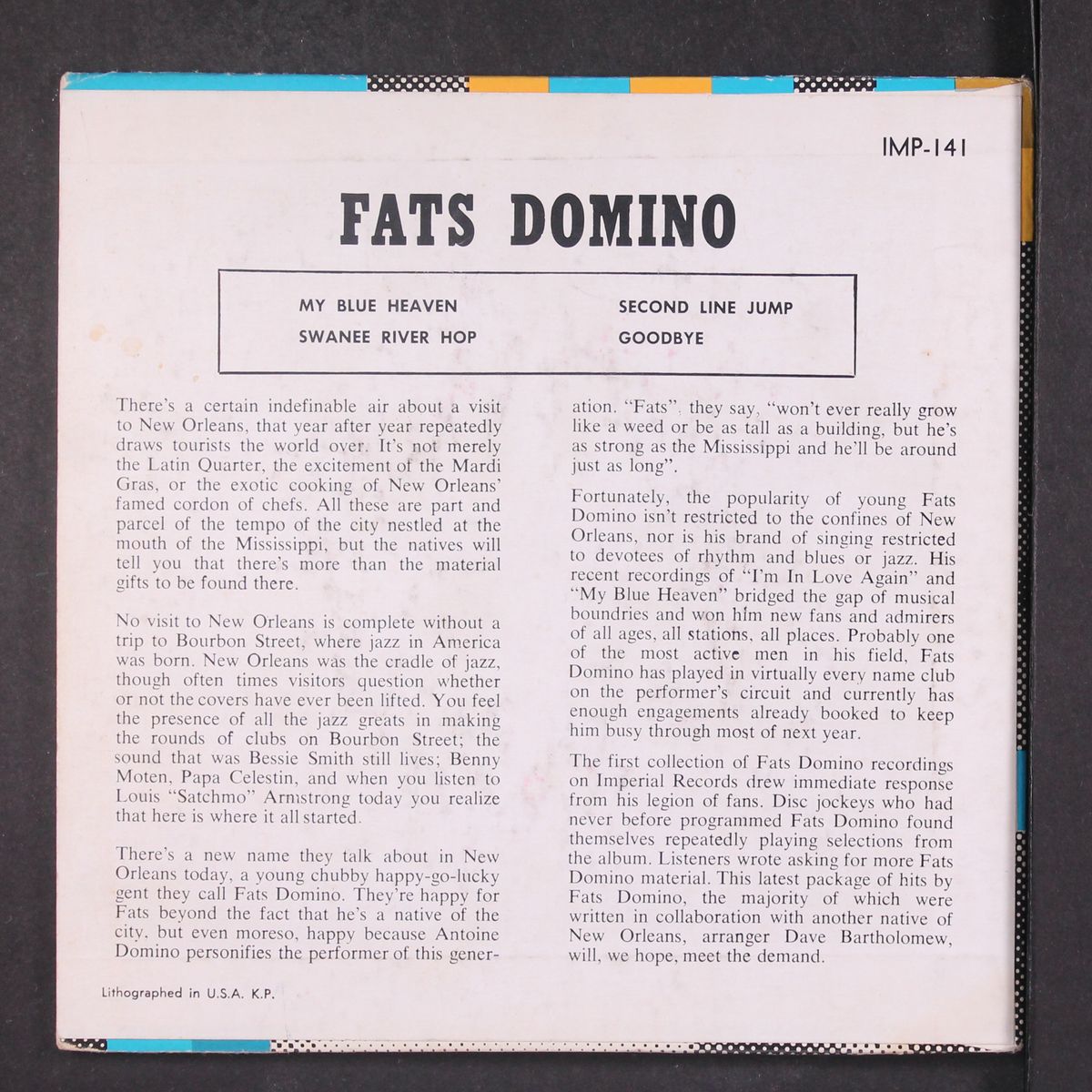 my blue heaven + 3 by FATS DOMINO
