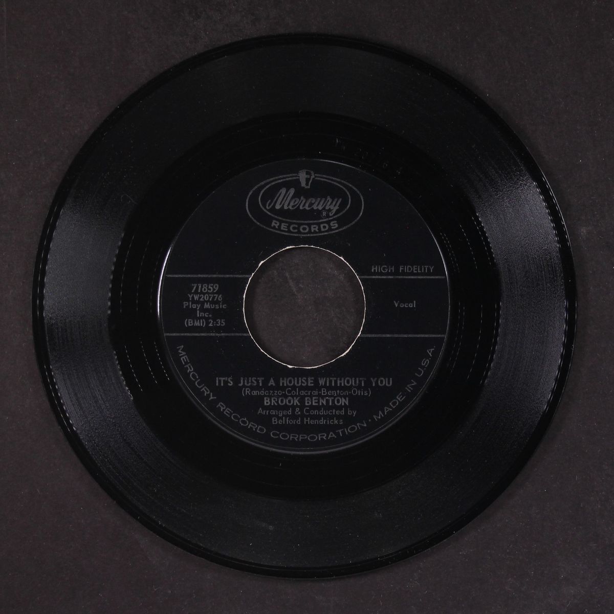 frankie and johnny / it's just a house without you by BROOK BENTON