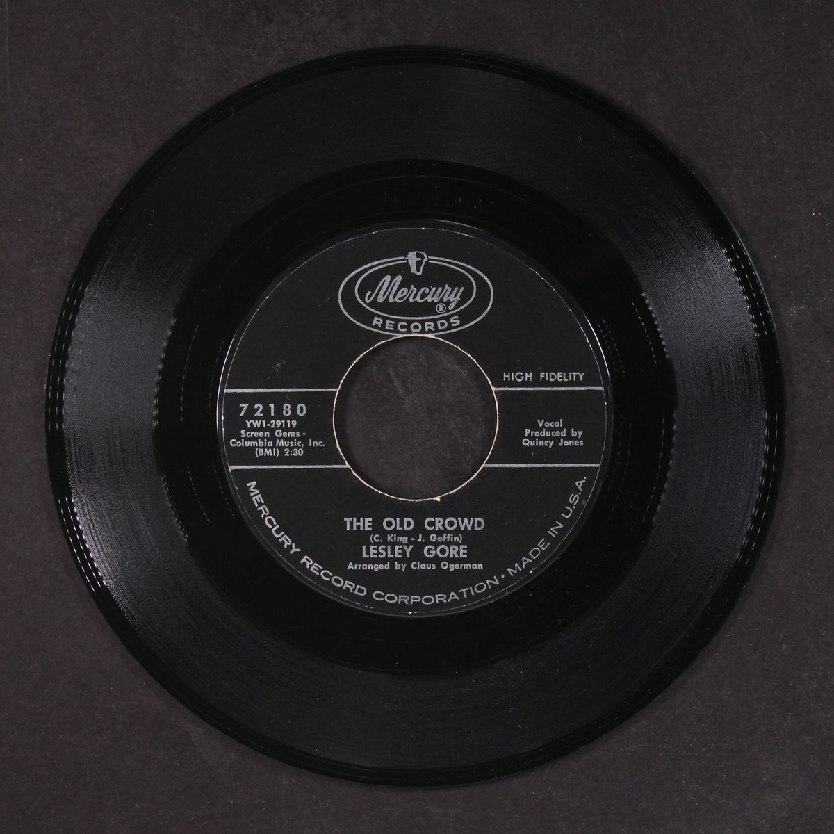 she's a fool / the old crowd by LESLEY GORE