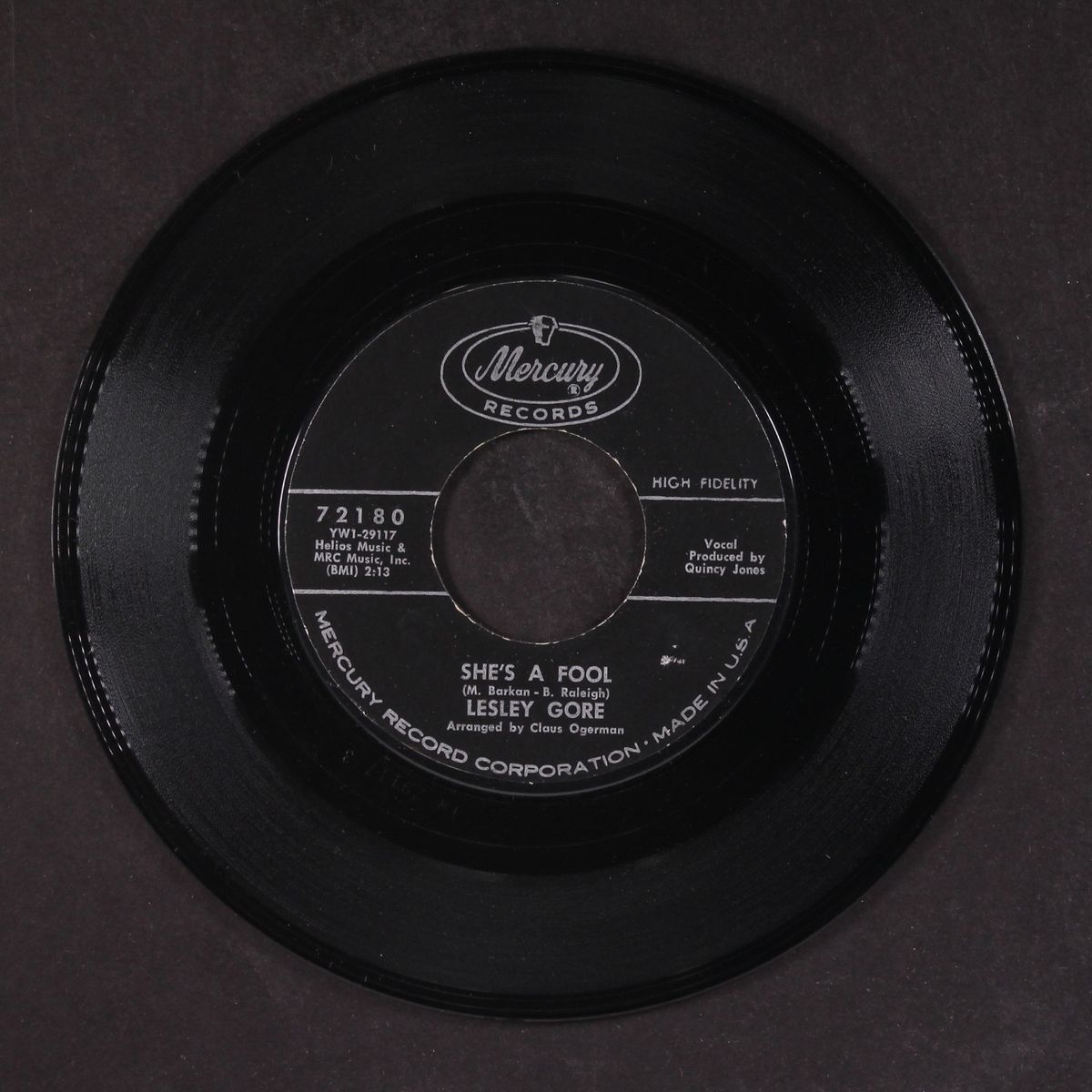 she's a fool / the old crowd by LESLEY GORE