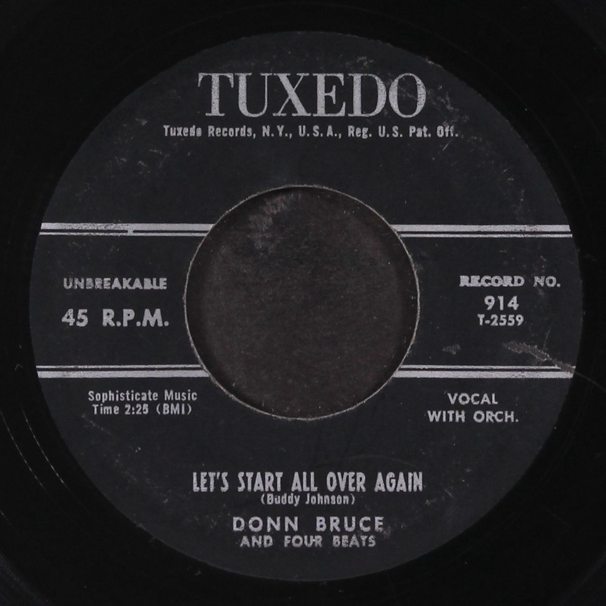 love leads a fool / let's start all over again by DONN BRUCE