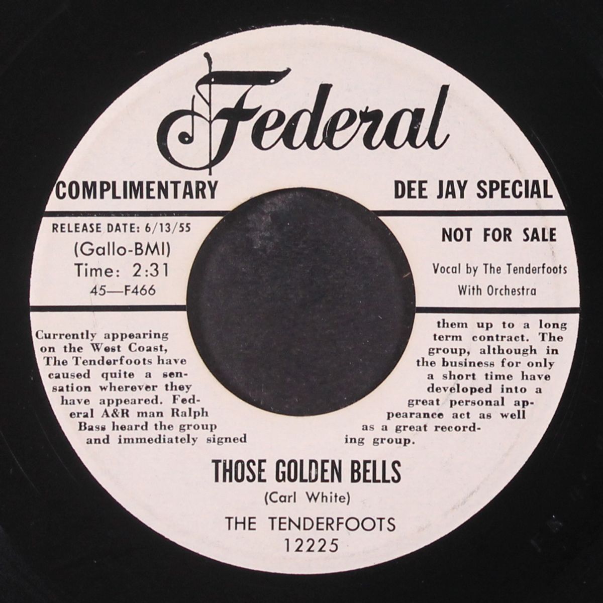 these golden bells / i'm yours anyhow by TENDERFOOTS