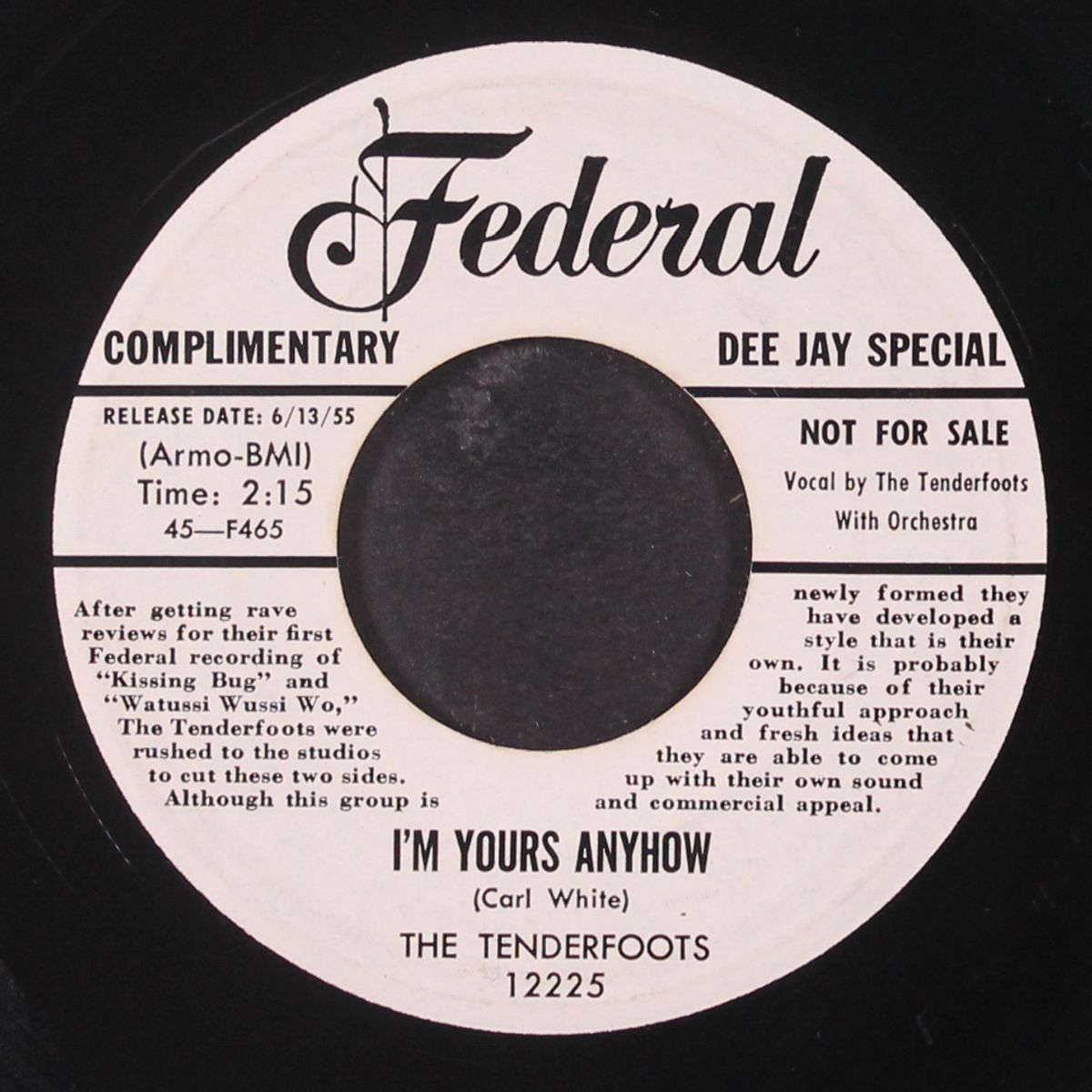 these golden bells / i'm yours anyhow by TENDERFOOTS