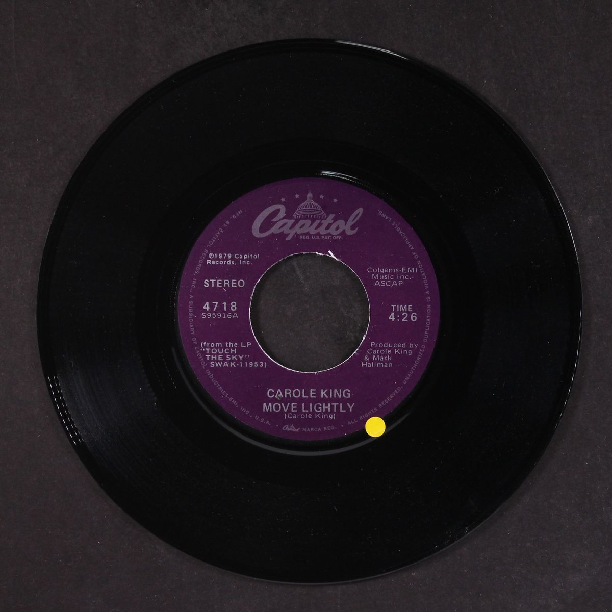 move lightly / whiskey by CAROLE KING