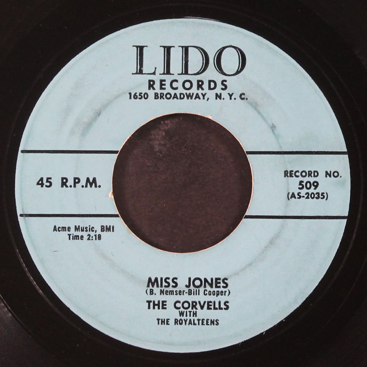 we made a vow / miss jones by CORVELLS