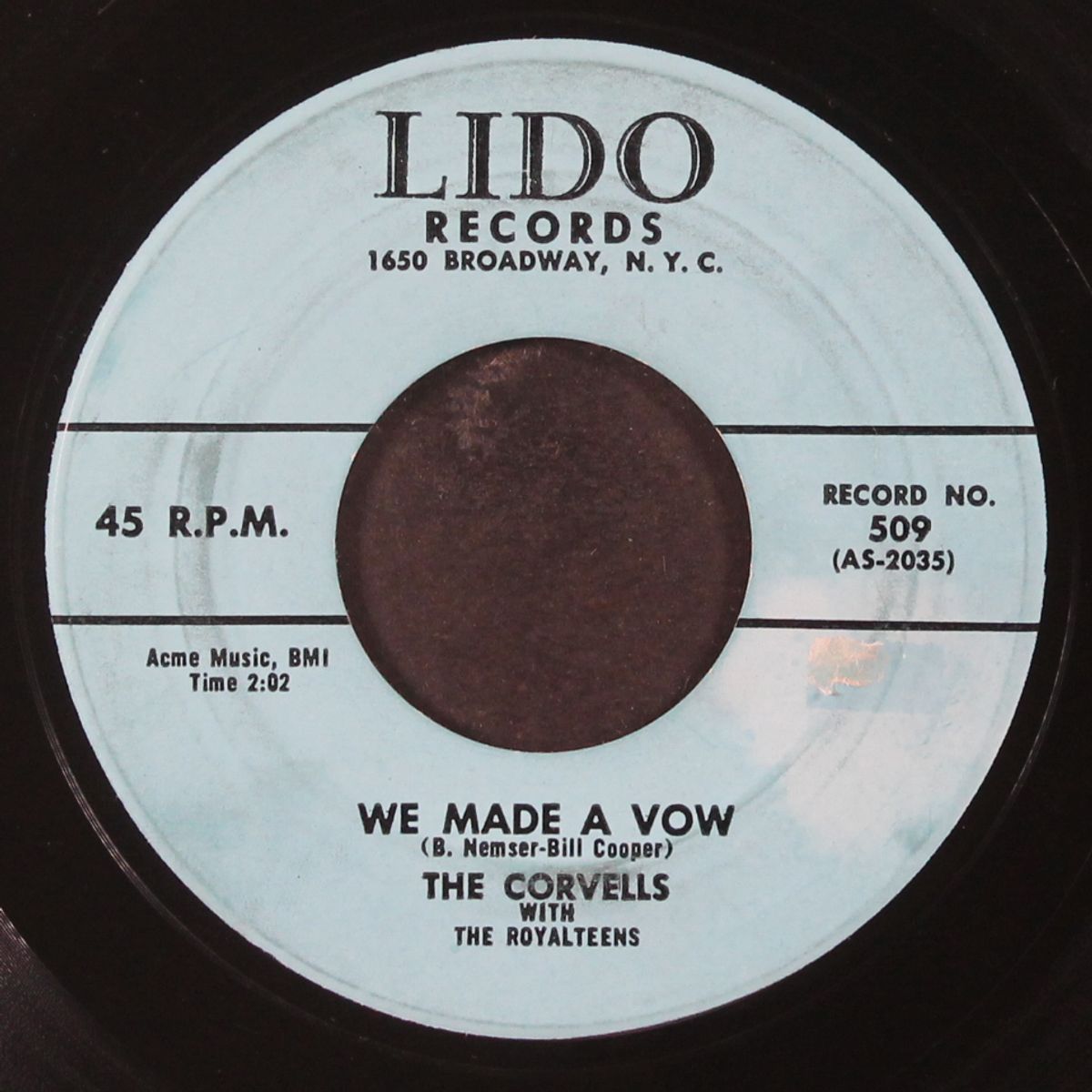 we made a vow / miss jones by CORVELLS