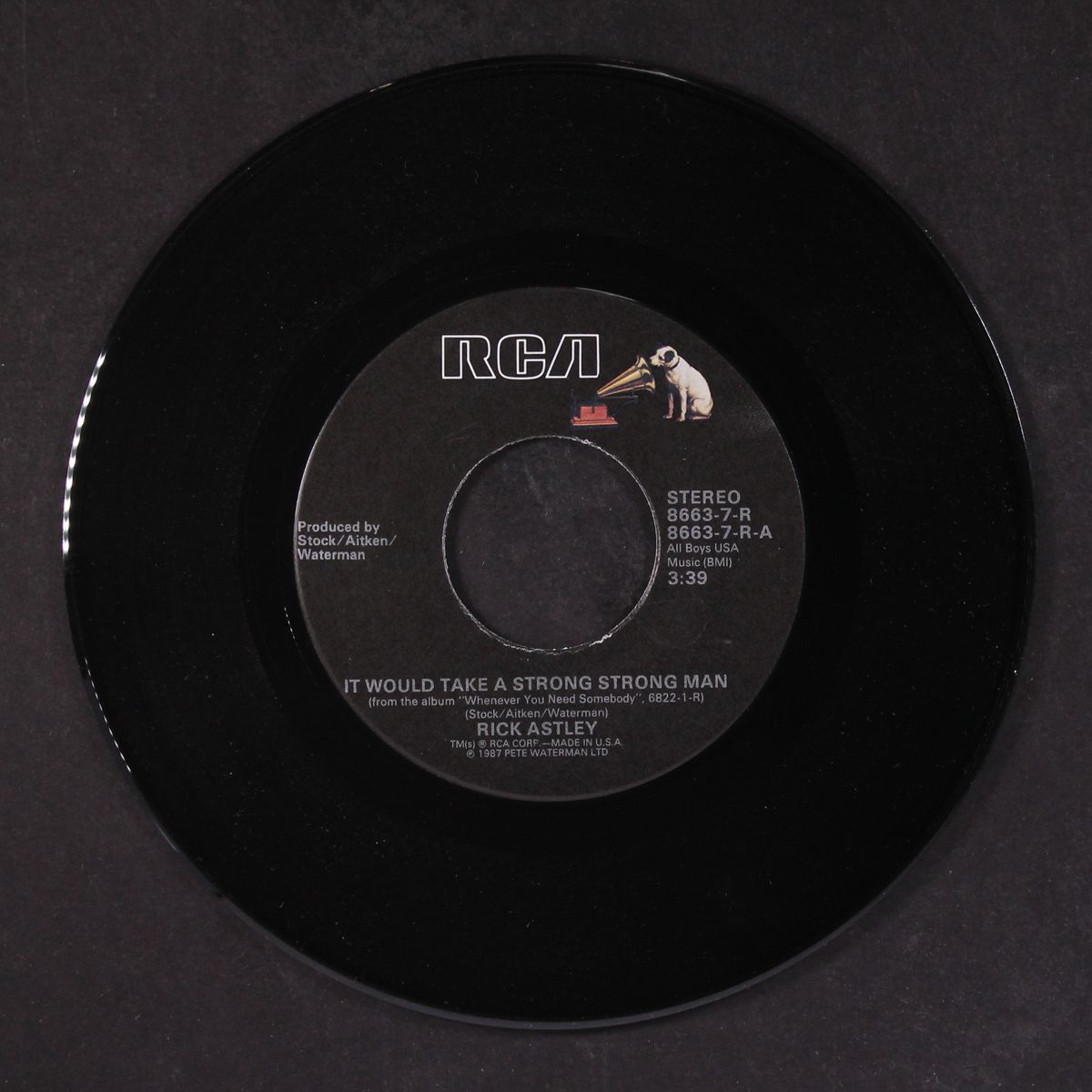 it would take a strong strong man by RICK ASTLEY