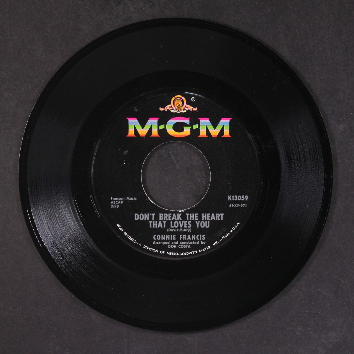don't break the heart that loves you by CONNIE FRANCIS