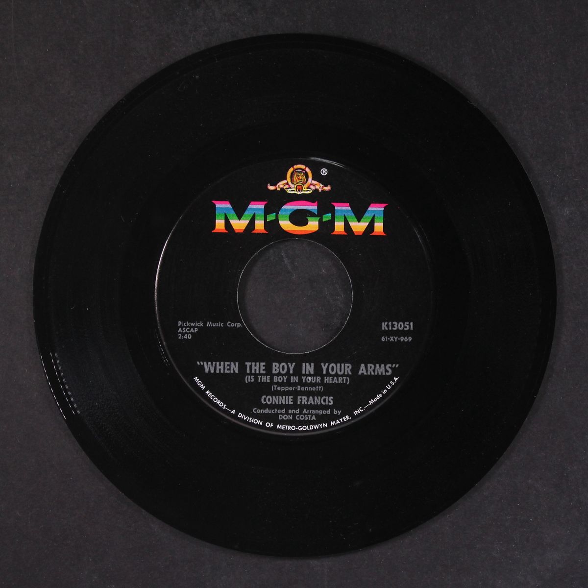 when the boy in your arms / baby's first christmas by CONNIE FRANCIS