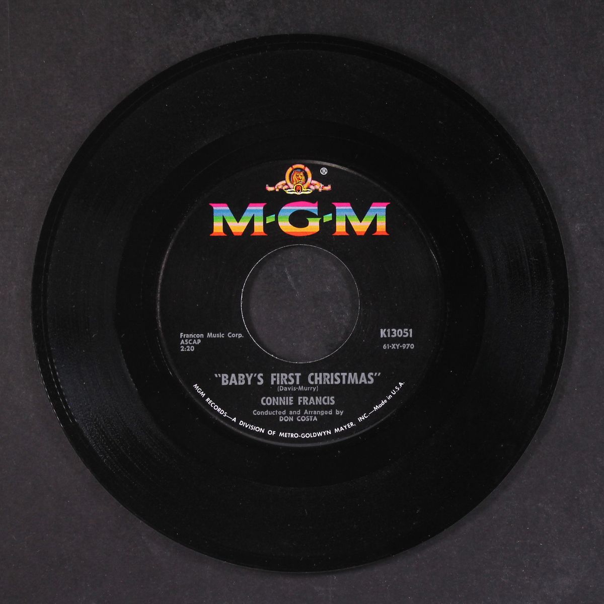when the boy in your arms / baby's first christmas by CONNIE FRANCIS