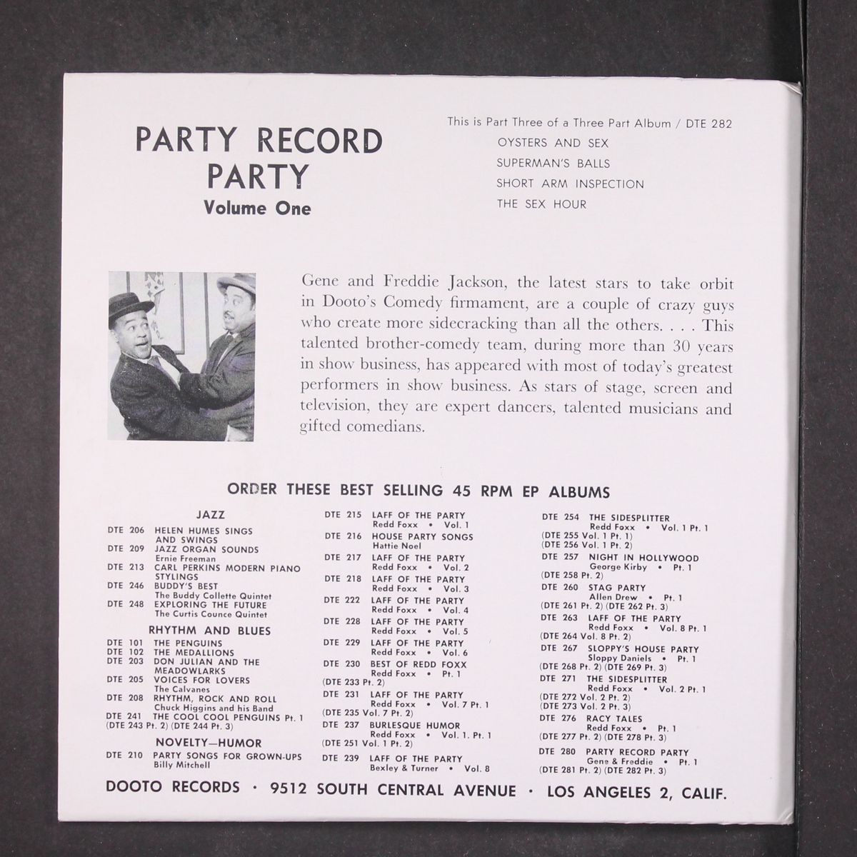 party record party, part 3 by GENE & FREDDY