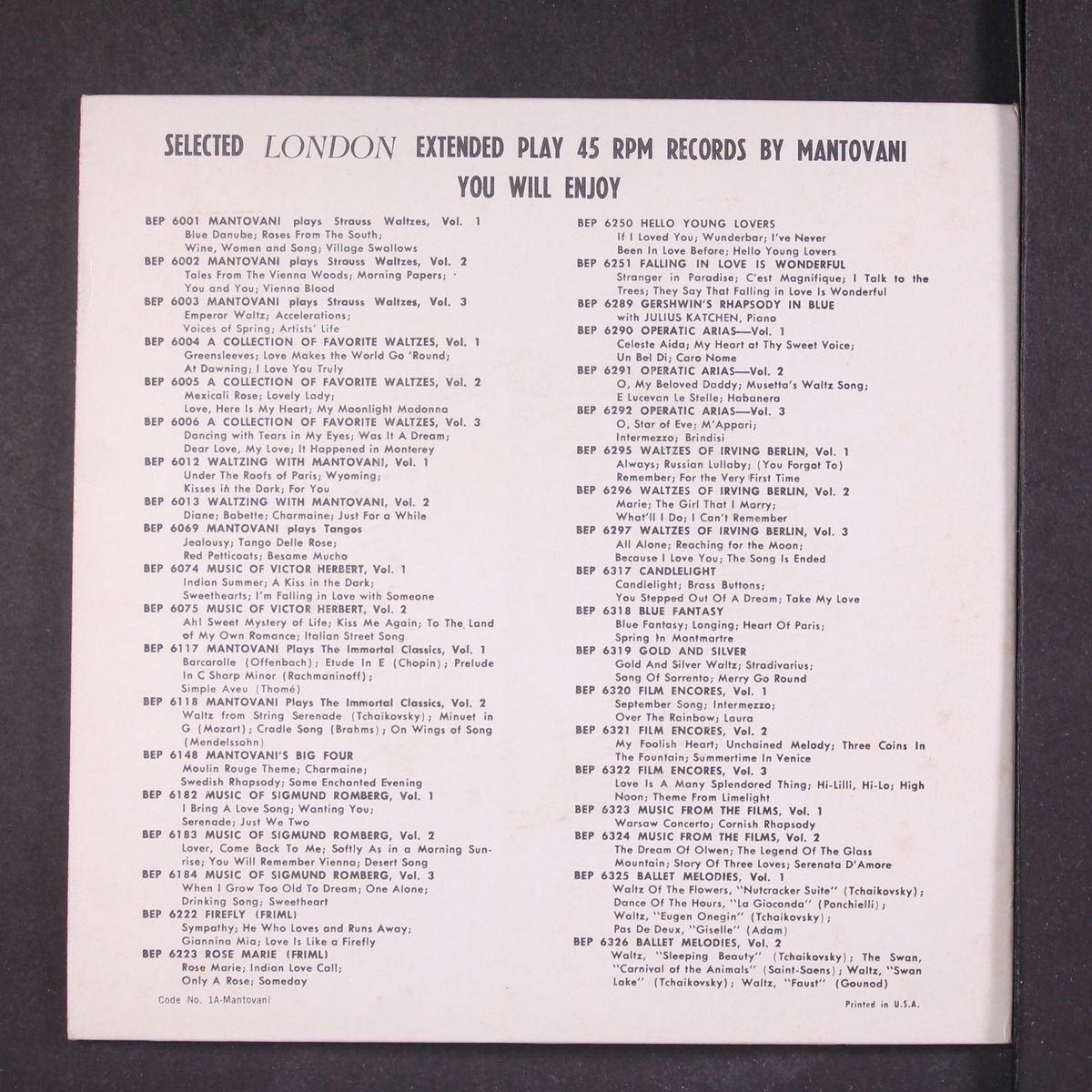 mantovani film encores, vol. 1 by MANTOVANI