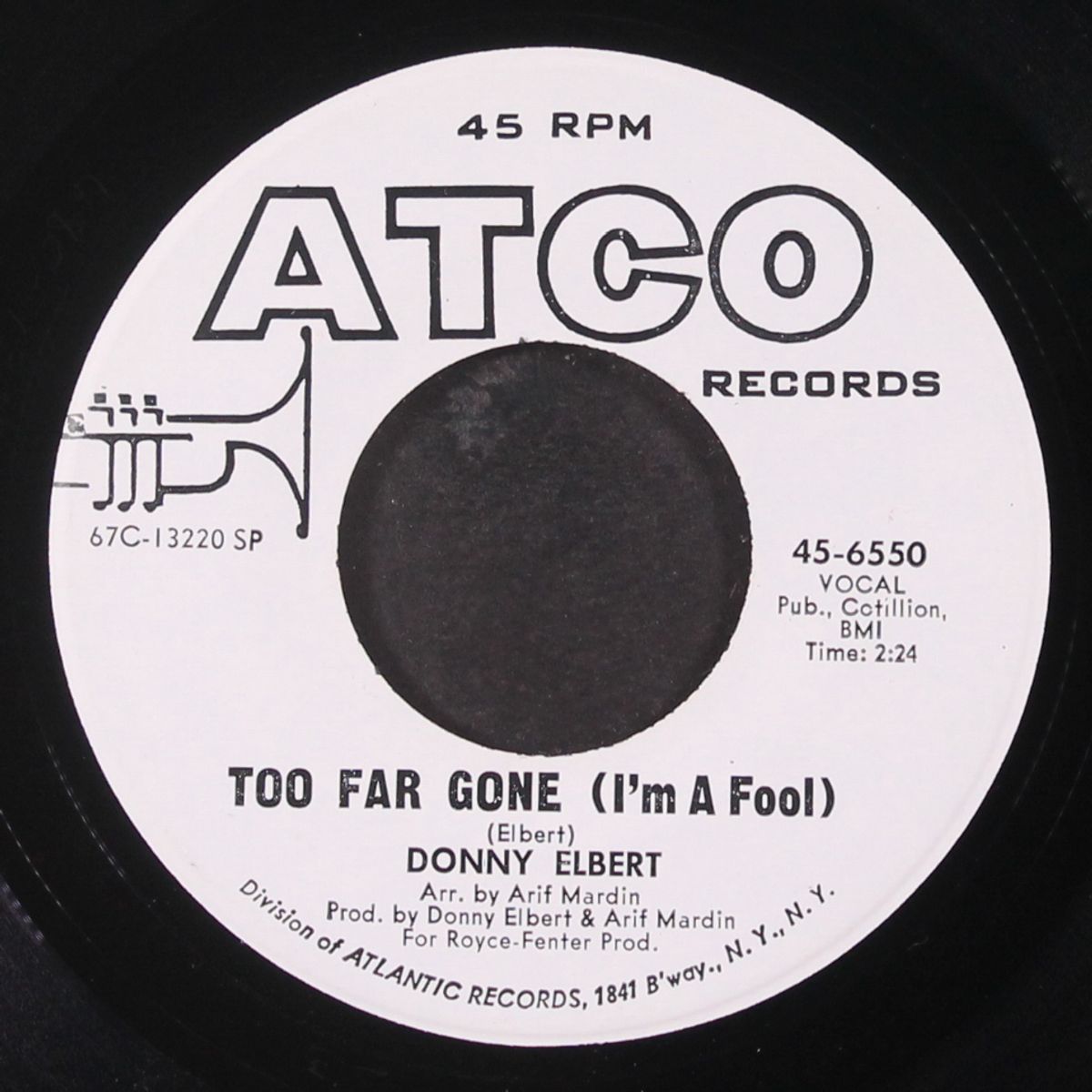 in between the heartaches / too far gone by DONNY ELBERT