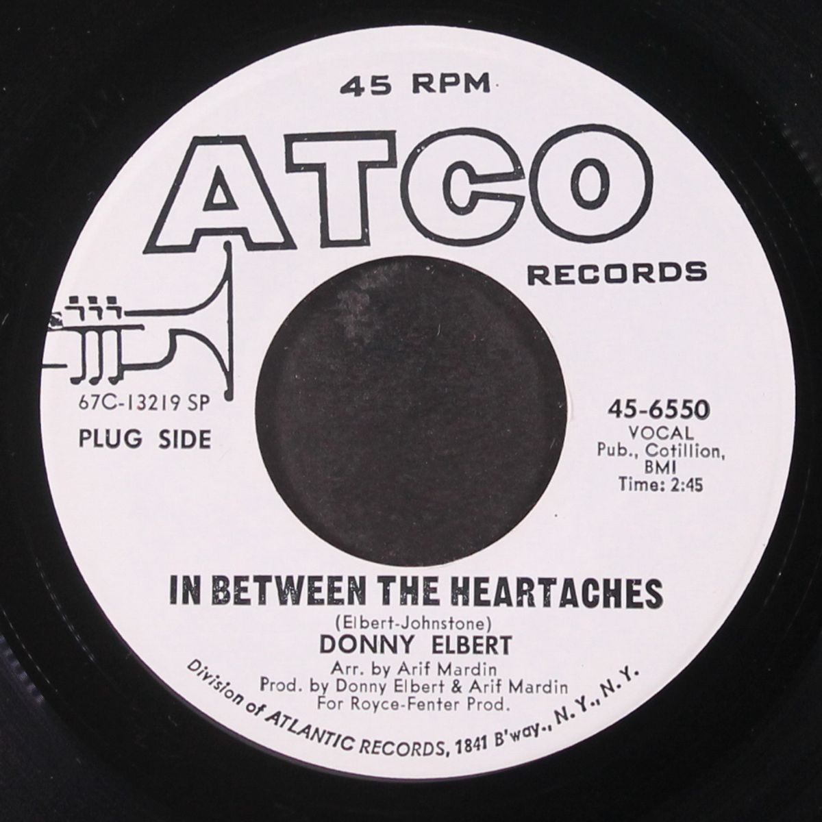 in between the heartaches / too far gone by DONNY ELBERT