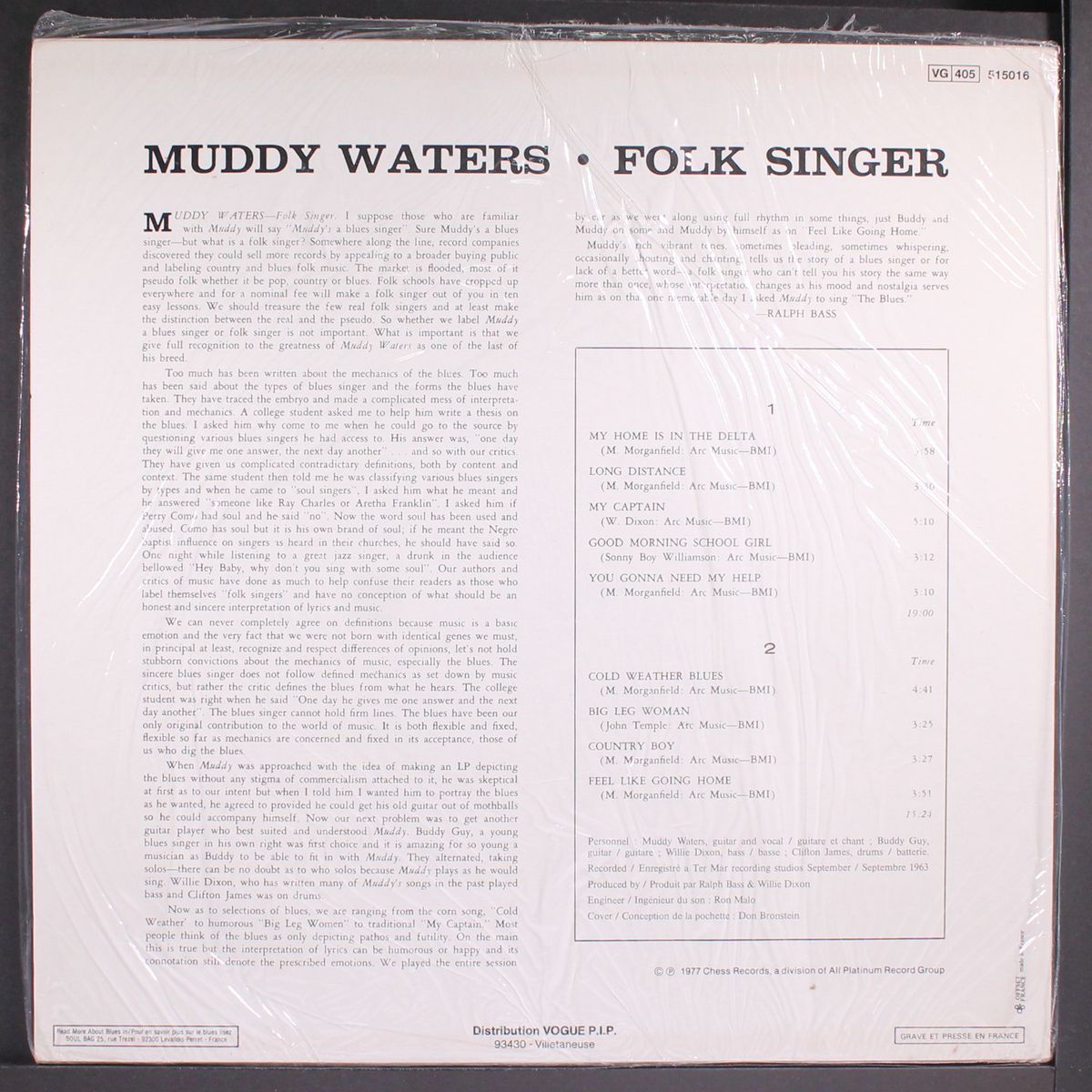 folk singer by MUDDY WATERS
