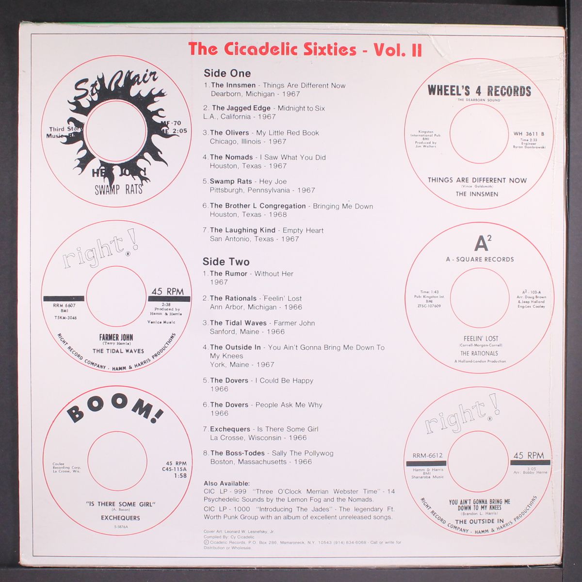 cicadelic sixties, vol. 2; out of order by VARIOUS