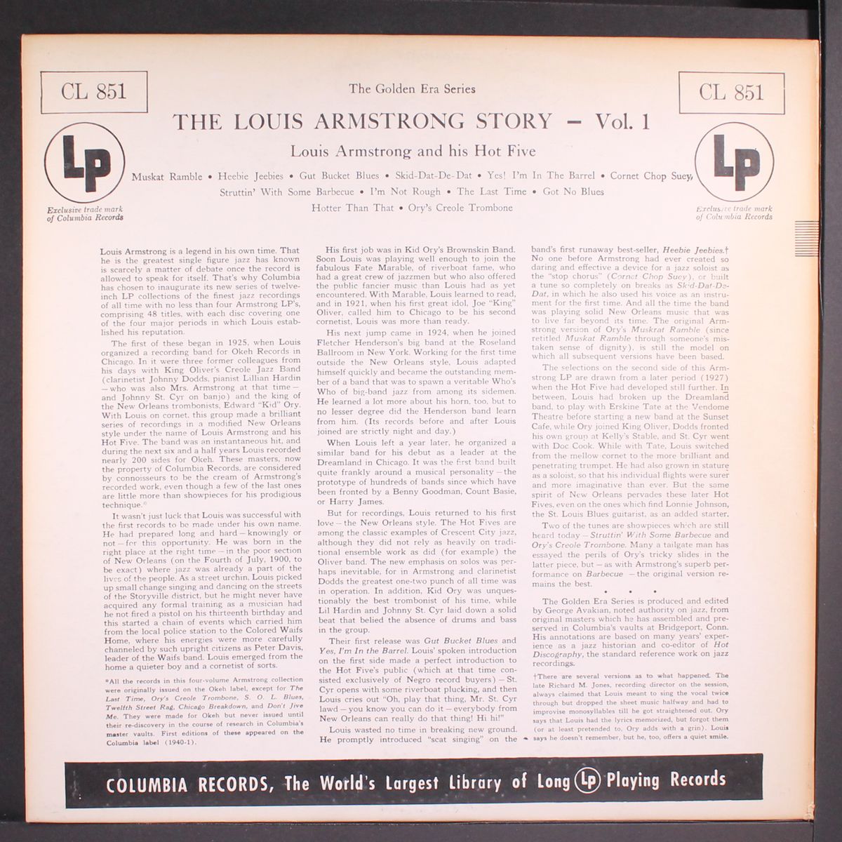 story, vol. 1 by LOUIS ARMSTRONG