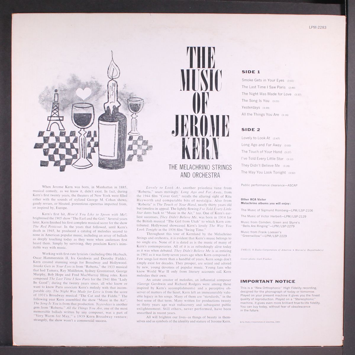the music of jerome kern by MELACHRINO STRINGS