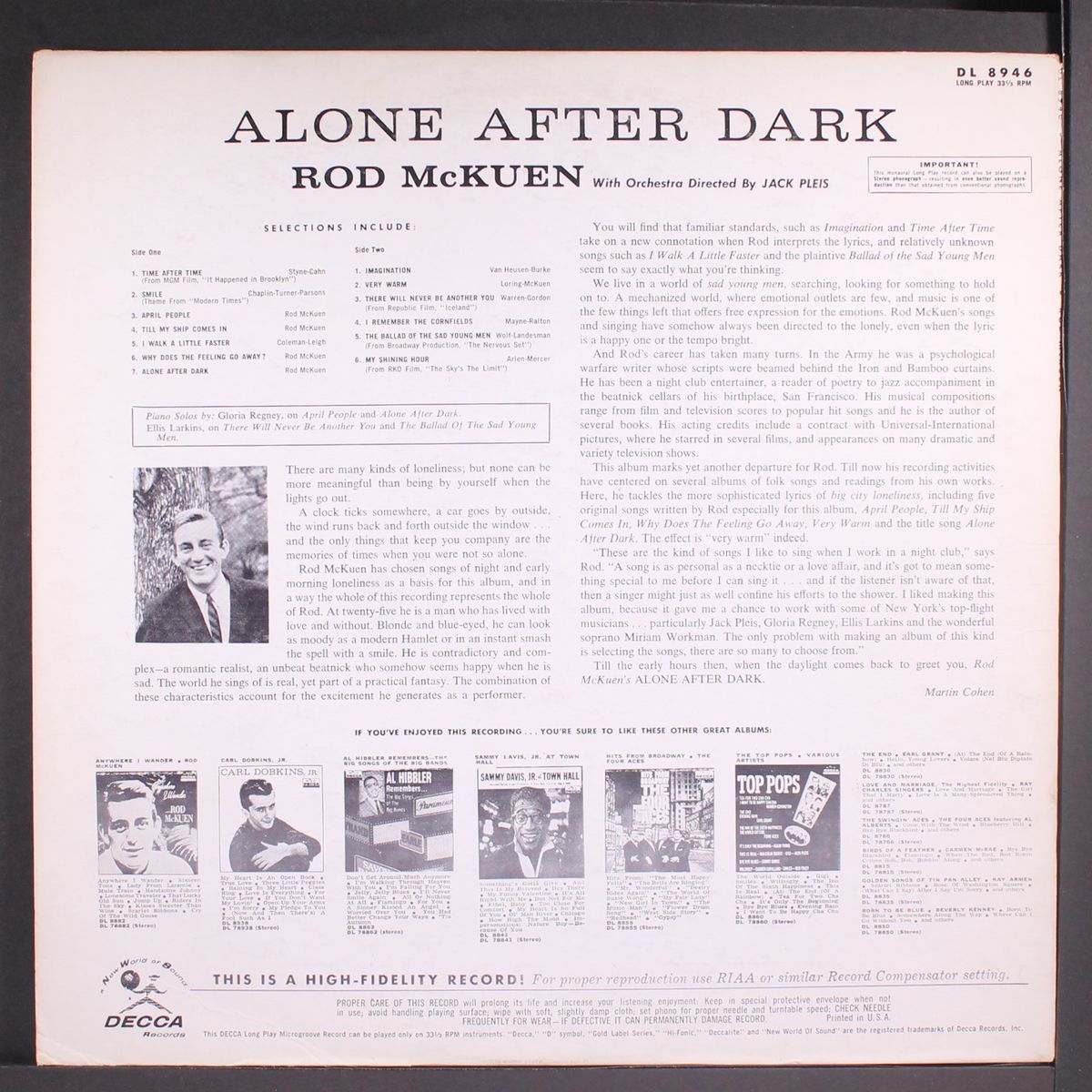 alone after dark by ROD MCKUEN