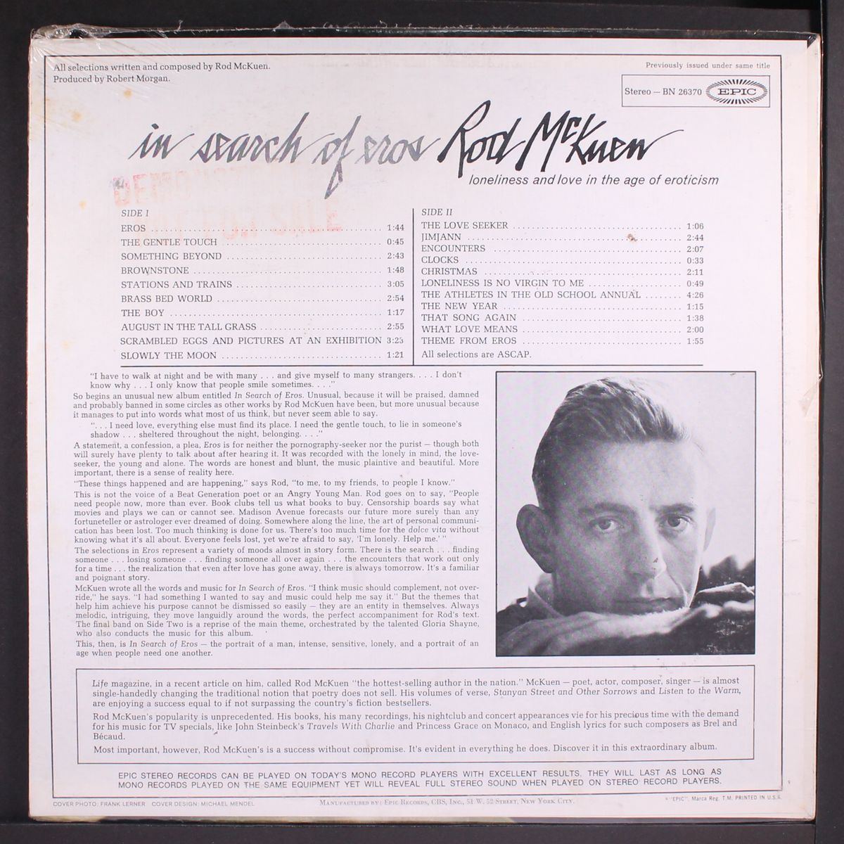 in search of eros by ROD MCKUEN