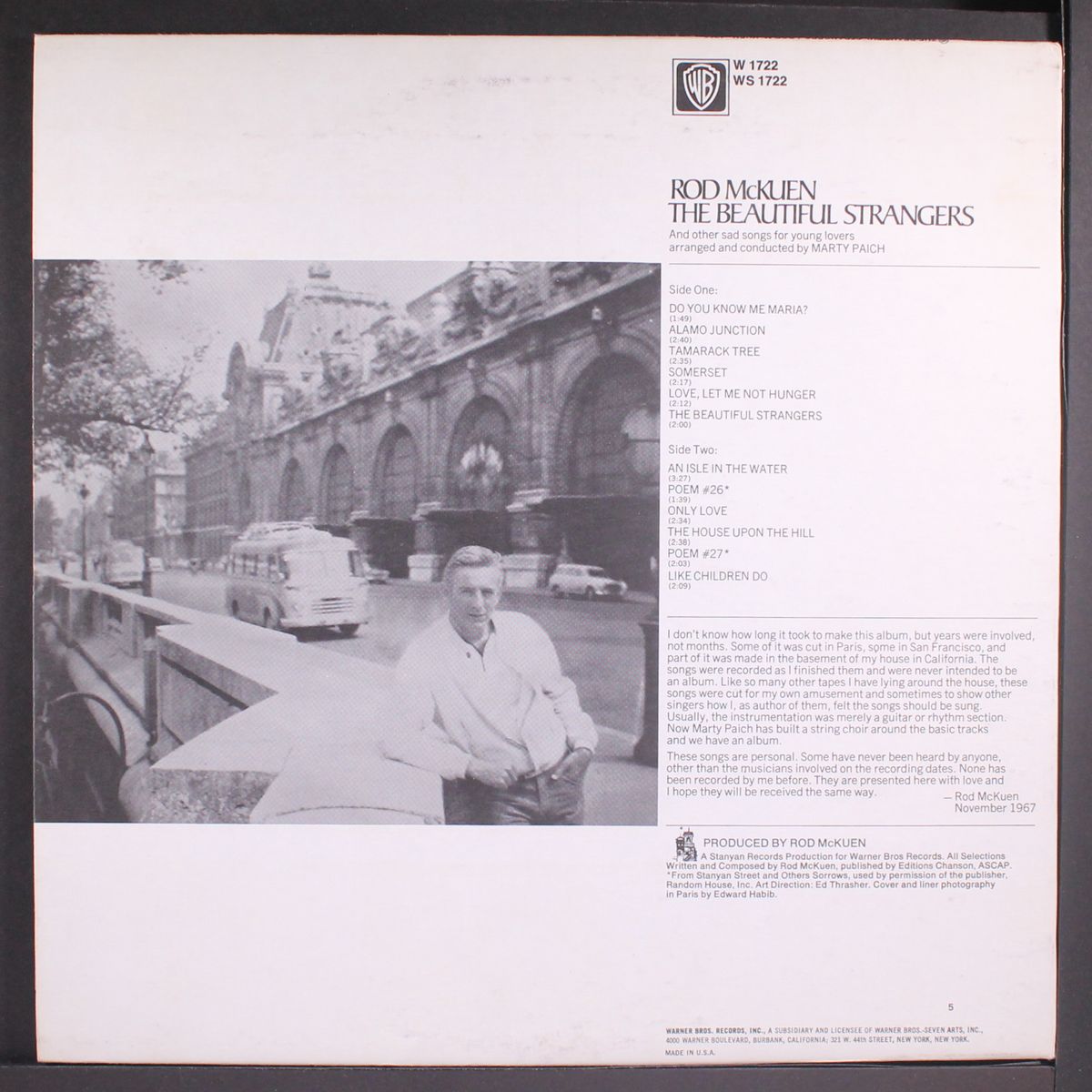 the beautiful strangers by ROD MCKUEN