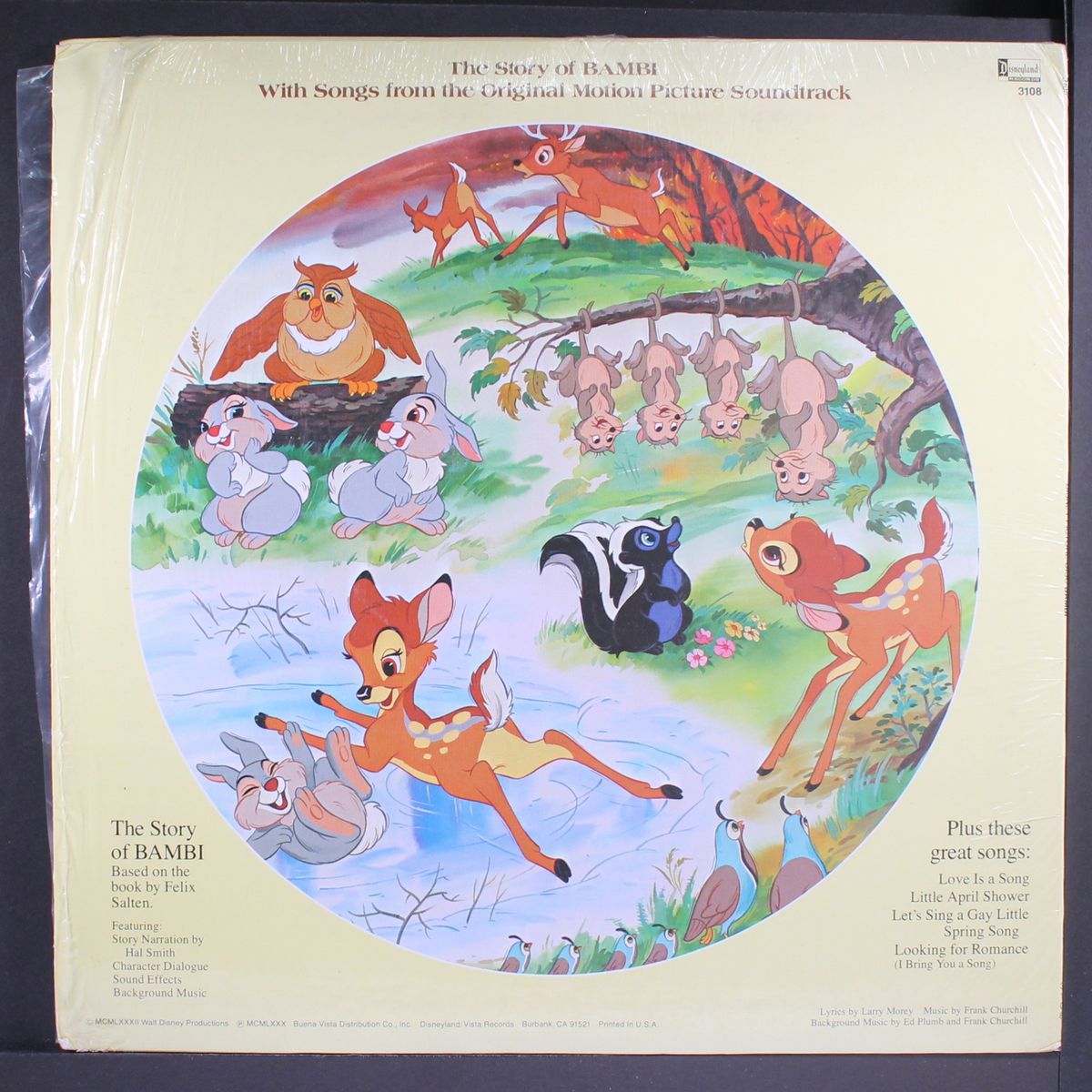 story and songs from bambi by WALT DISNEY