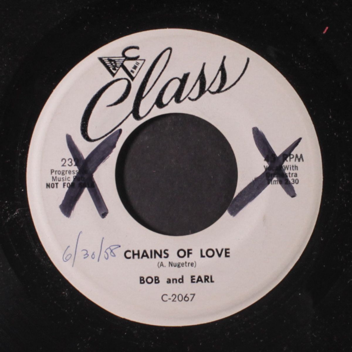 sweet pea / chains of love by BOB & EARL