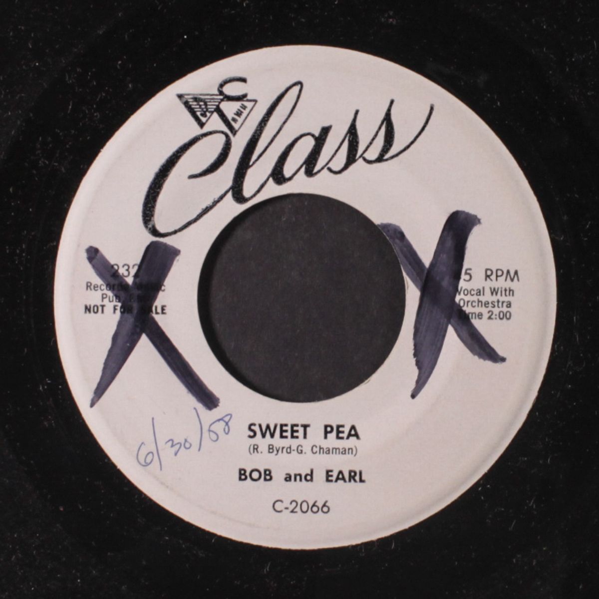 sweet pea / chains of love by BOB & EARL