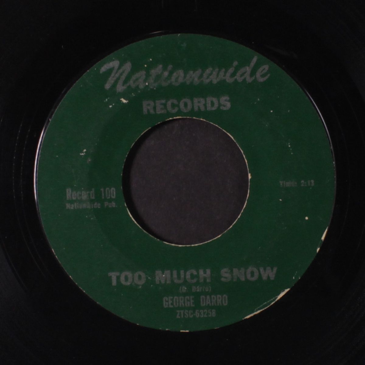 eve'n you up / too much snow by GEORGE DARRO