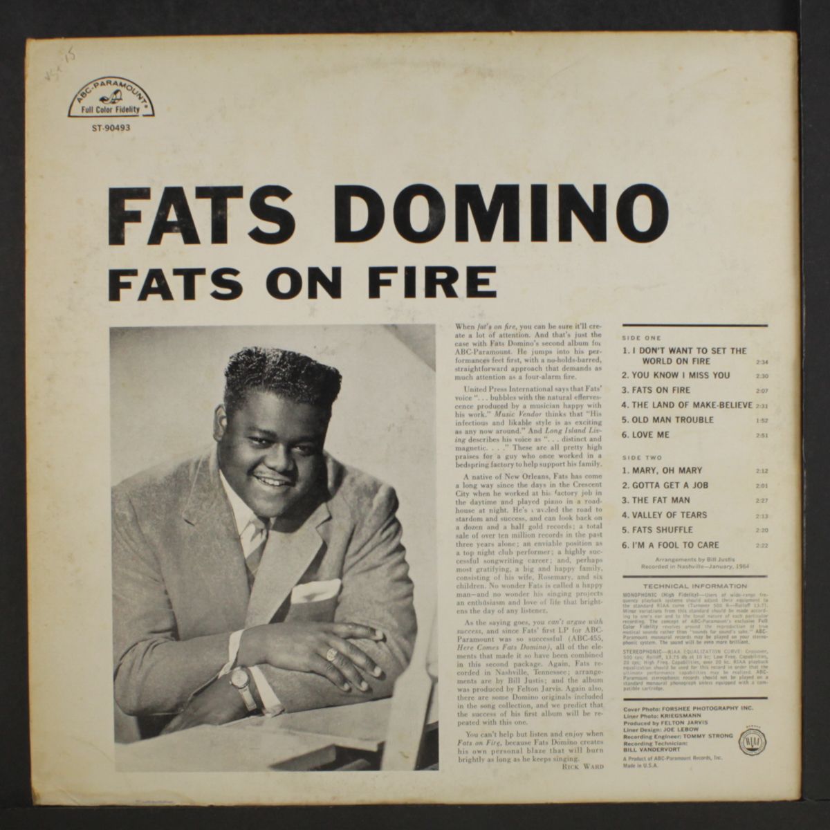 fats on fire by FATS DOMINO