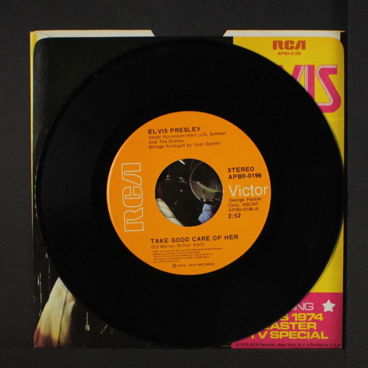 take good care of her / i've got a thing about you baby by ELVIS PRESLEY