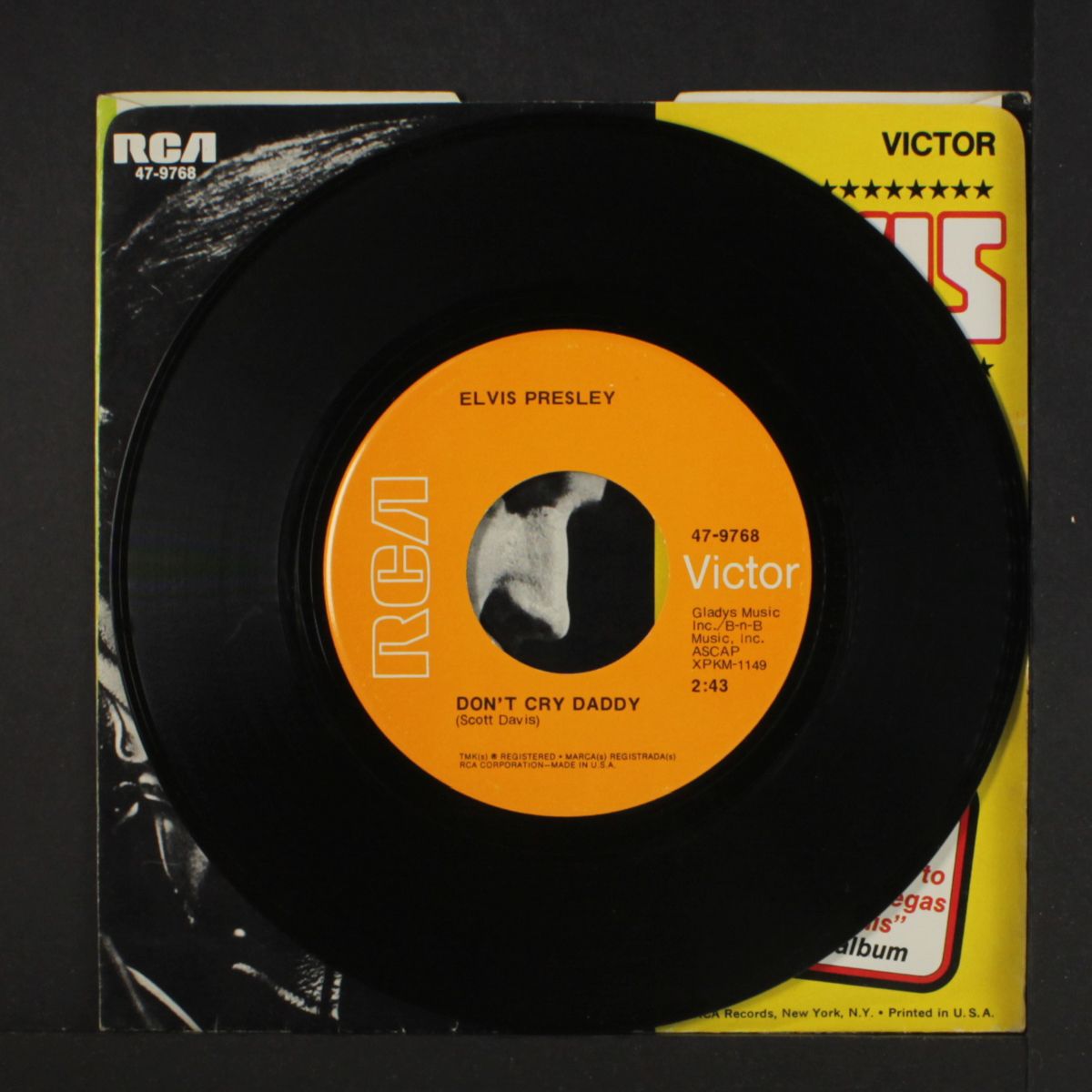 don't cry daddy / rubberneckin' by ELVIS PRESLEY