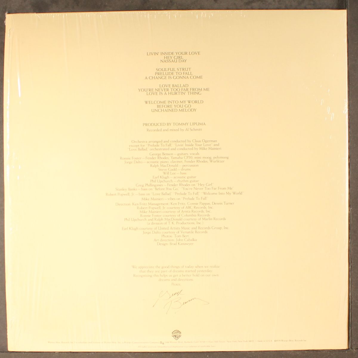 livin' inside your love by GEORGE BENSON
