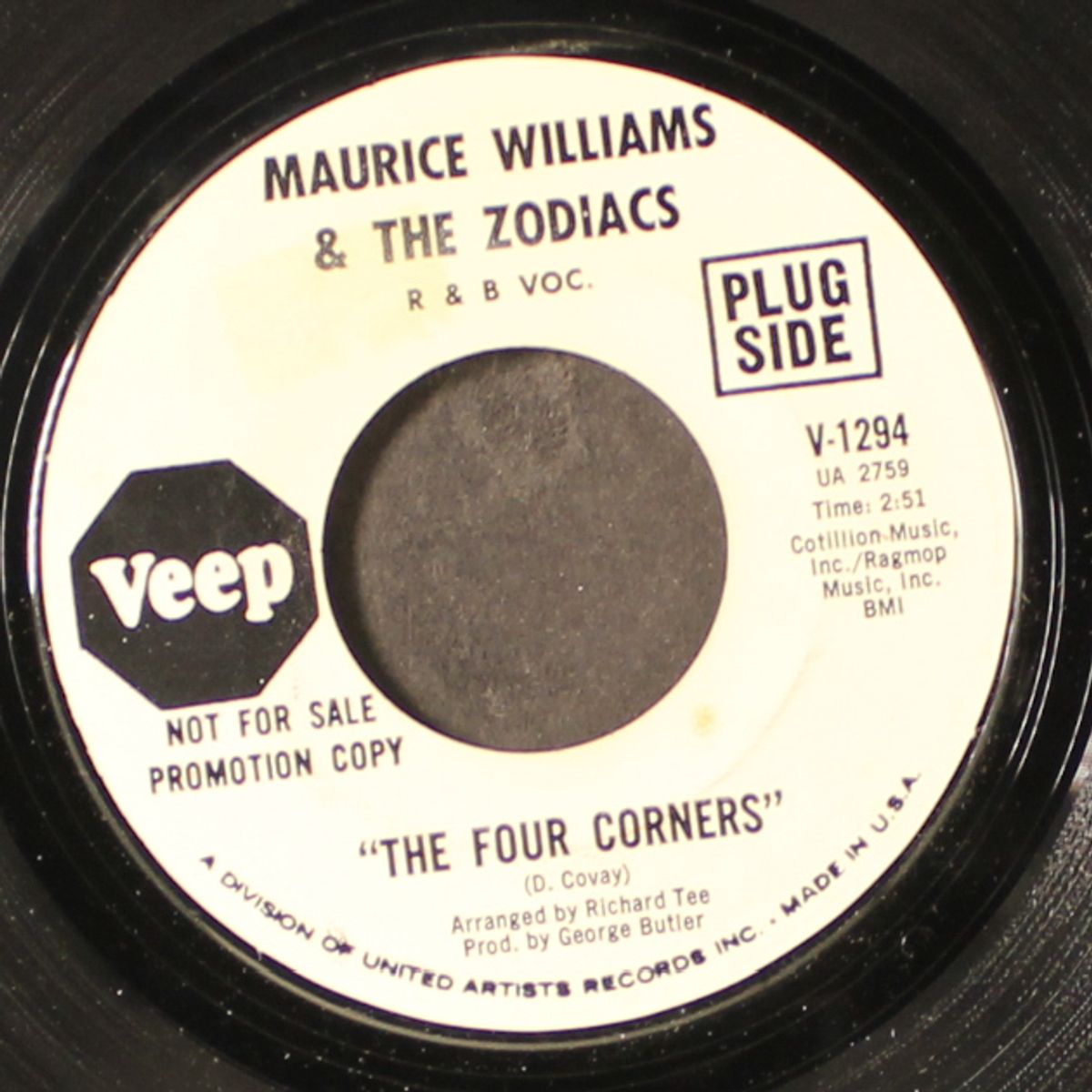 the four corners / my reason for livin' by MAURICE WILLIAMS & ZODIACS