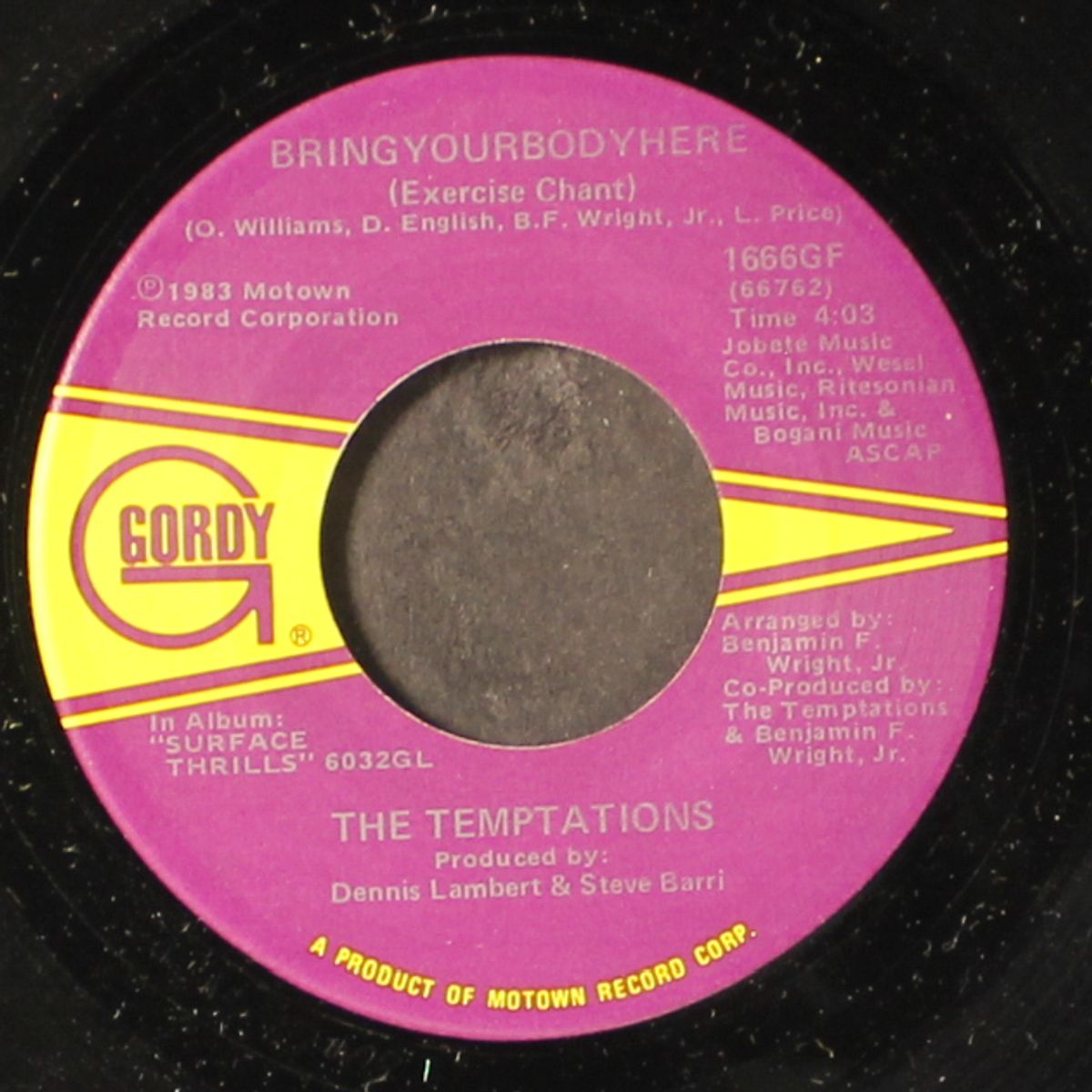 love on my mind tonight / bringyourbodyhere by TEMPTATIONS
