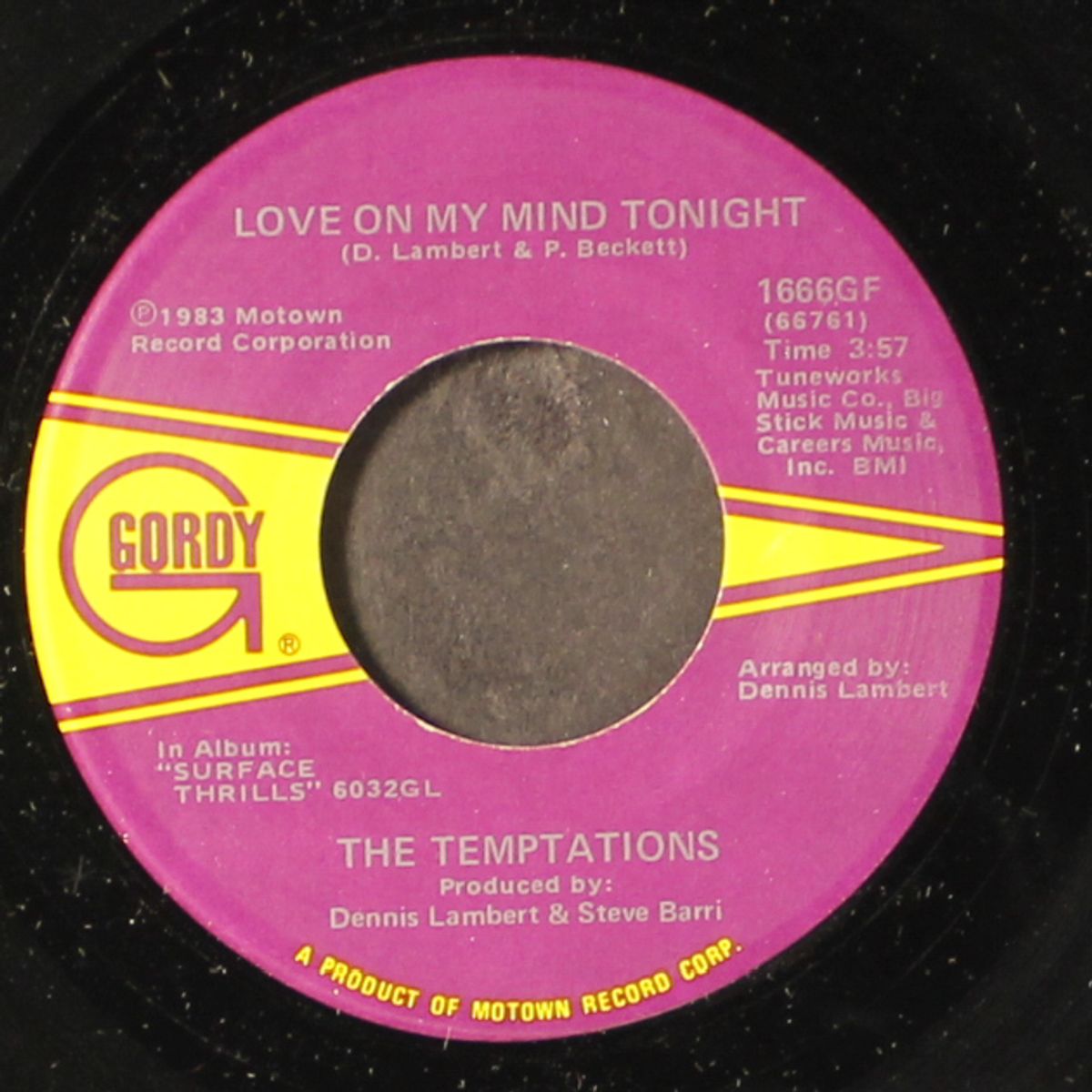 love on my mind tonight / bringyourbodyhere by TEMPTATIONS
