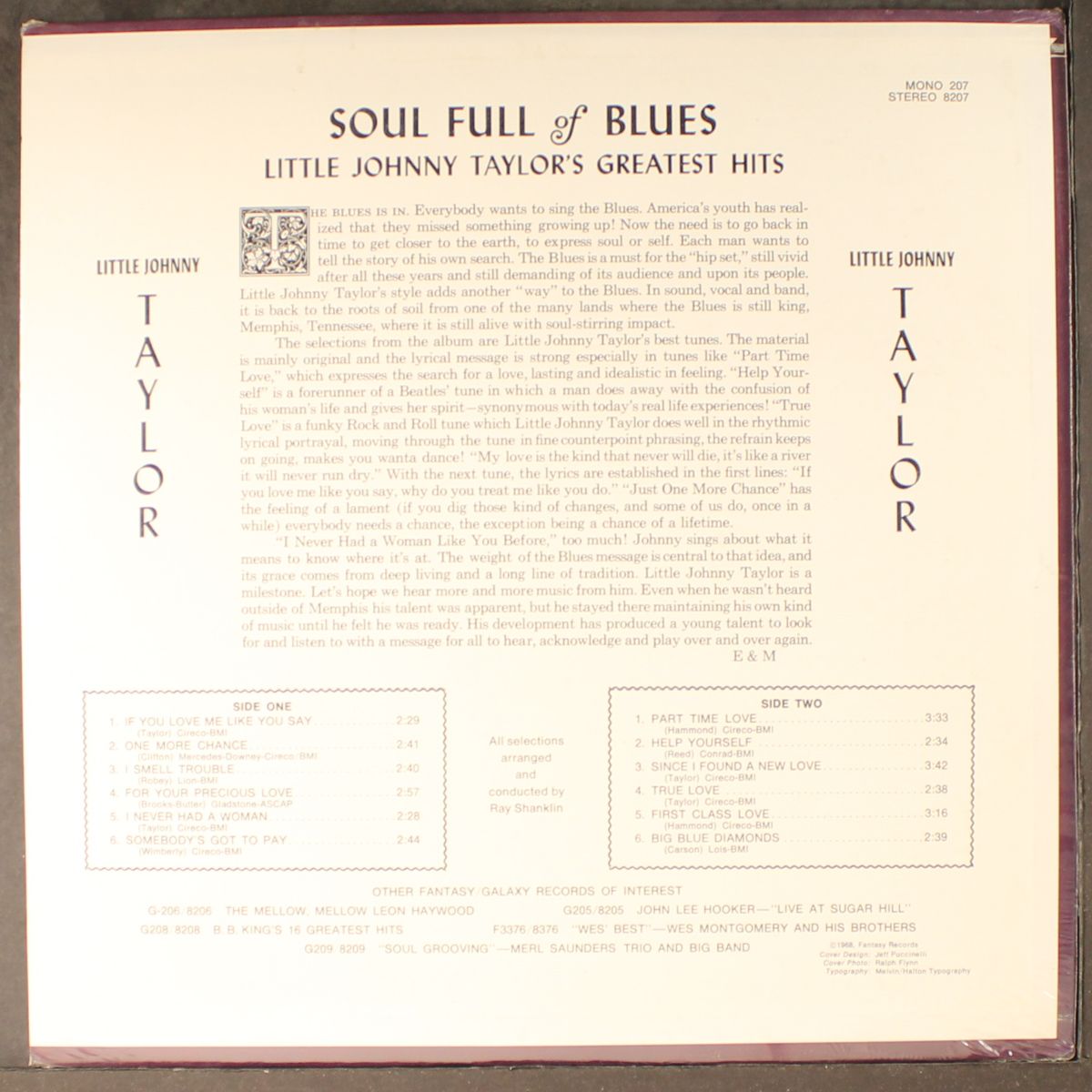 soul full of blues by LITTLE JOHNNY TAYLOR