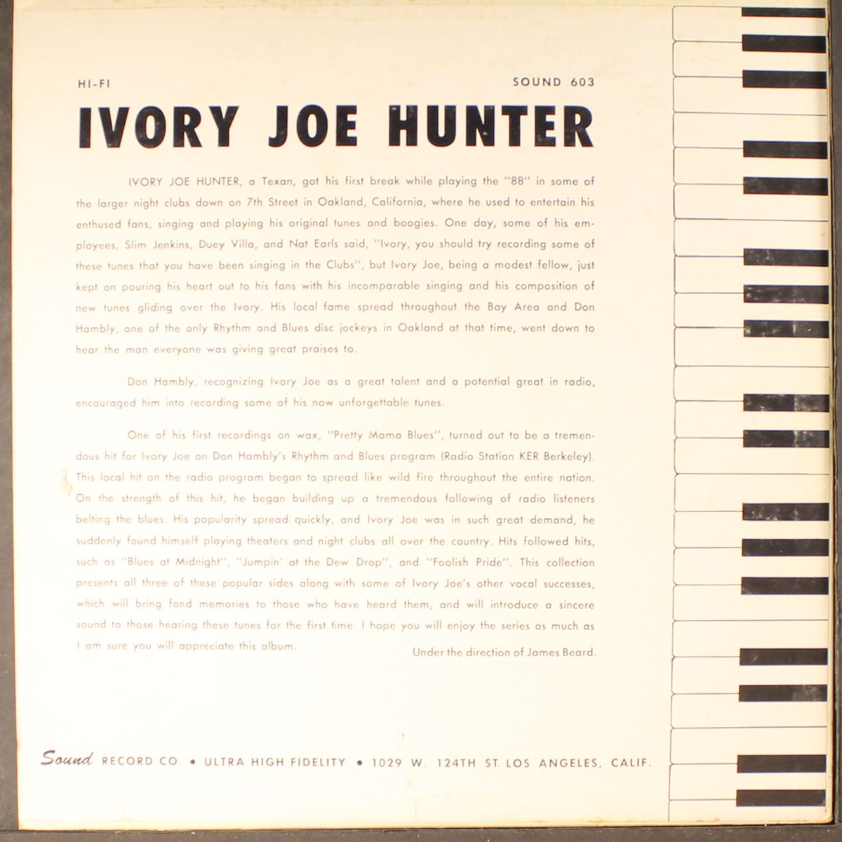 ivory joe hunter by IVORY JOE HUNTER