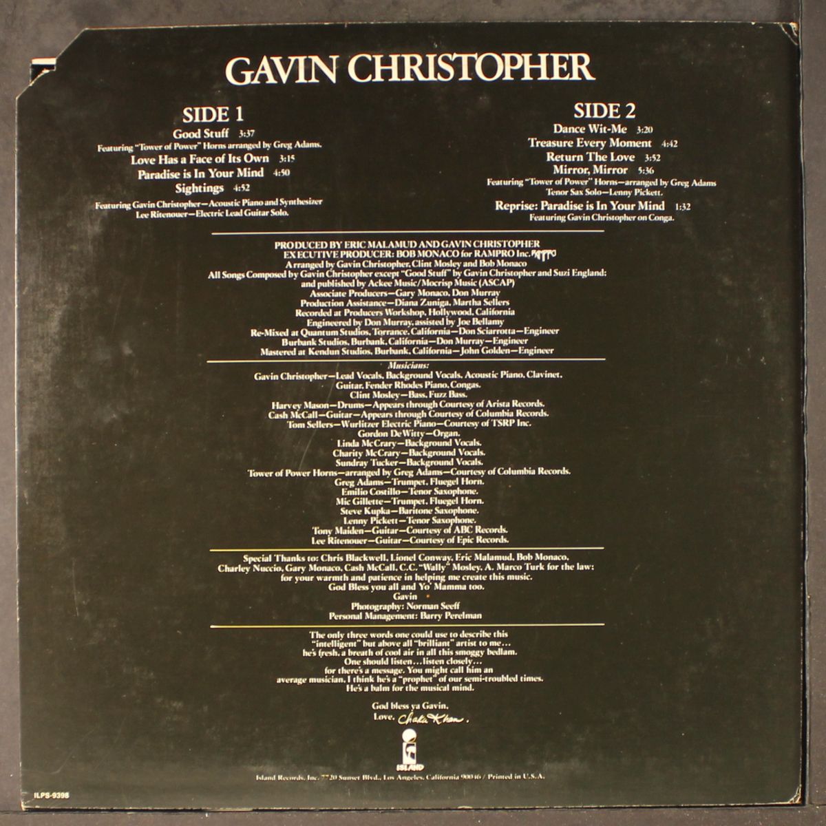 gavin christopher by GAVIN CHRISTOPHER