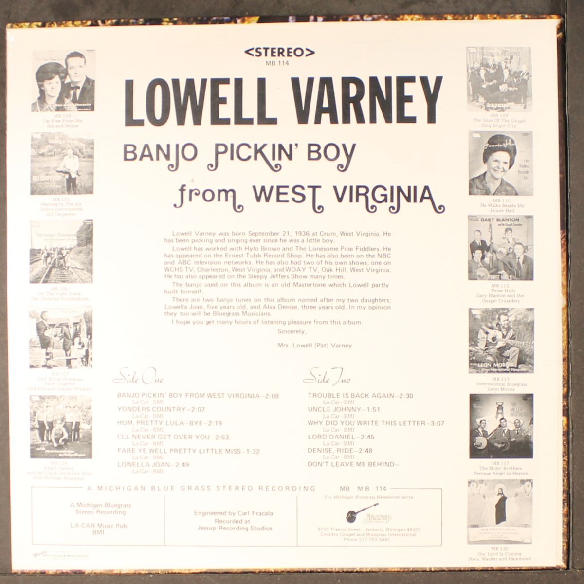 banjo pickin' boy from west virginia by LOWELL VARNEY