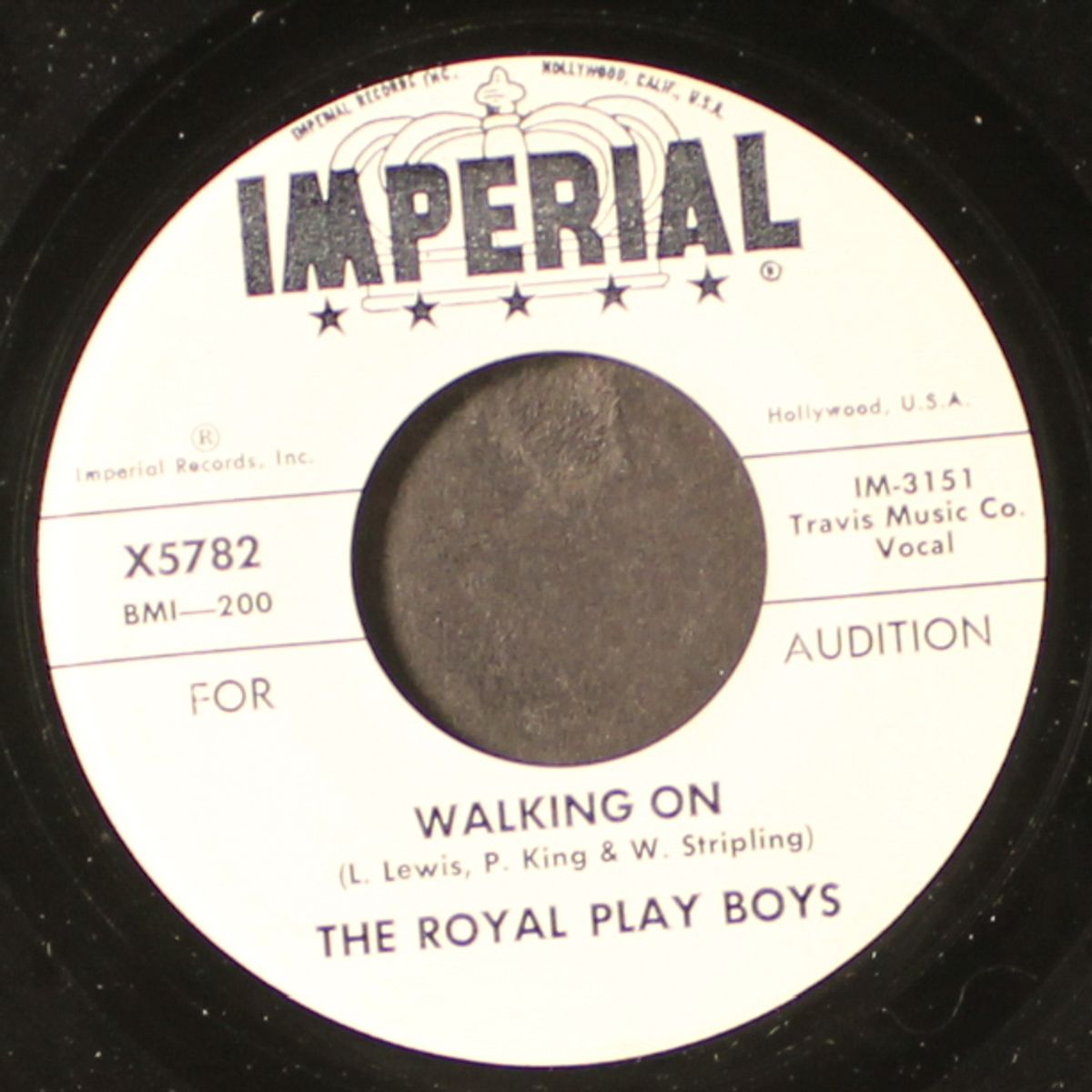 walking on / don't be no square by ROYAL PLAY BOYS