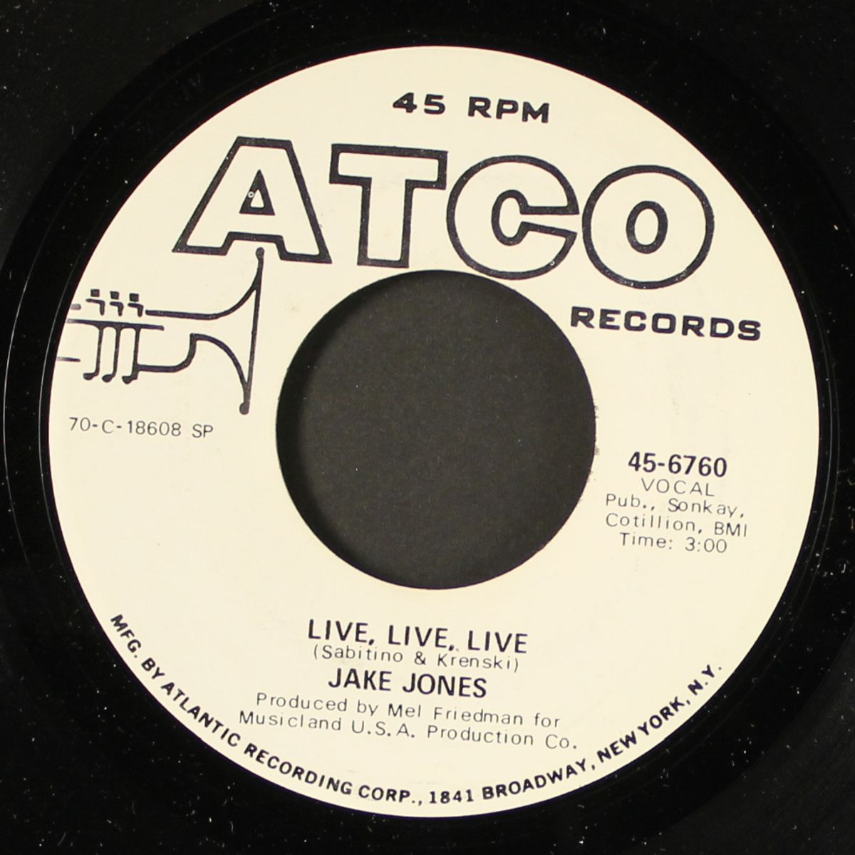 the train keeps on rollin' / live, live, live by JAKE JONES
