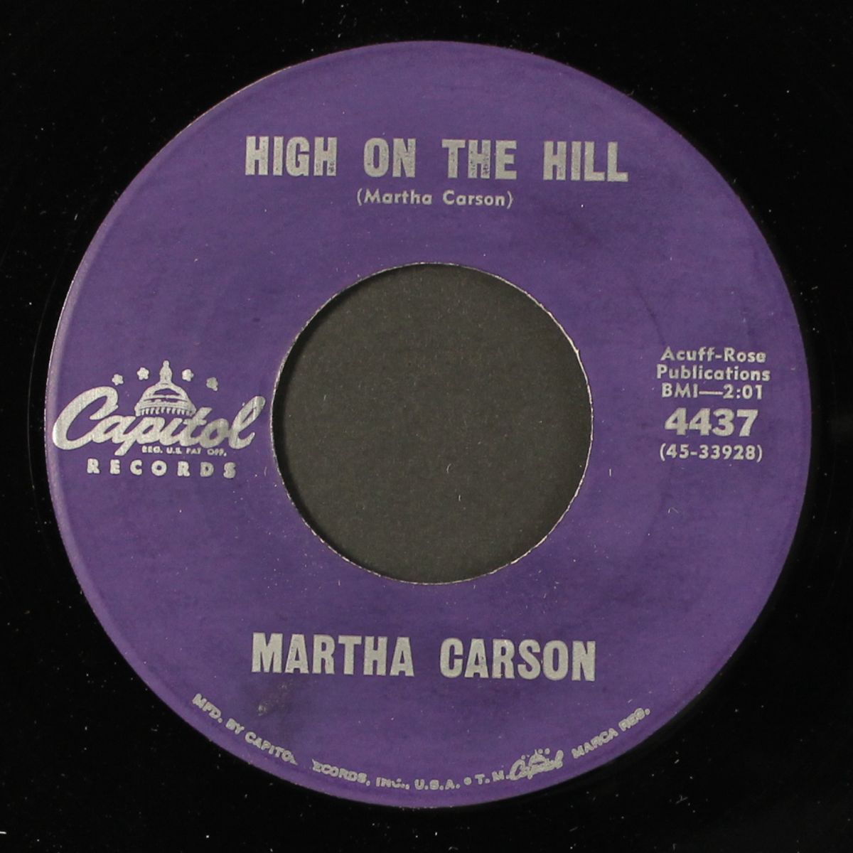 high on the hill by MARTHA CARSON