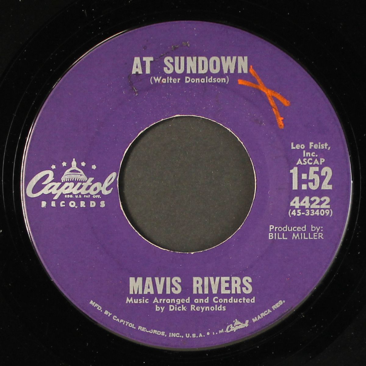 at sundown / give me the simple life by MAVIS RIVERS