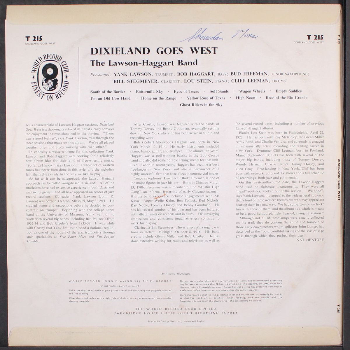 dixieland goes west by LAWSON-HAGGART BAND