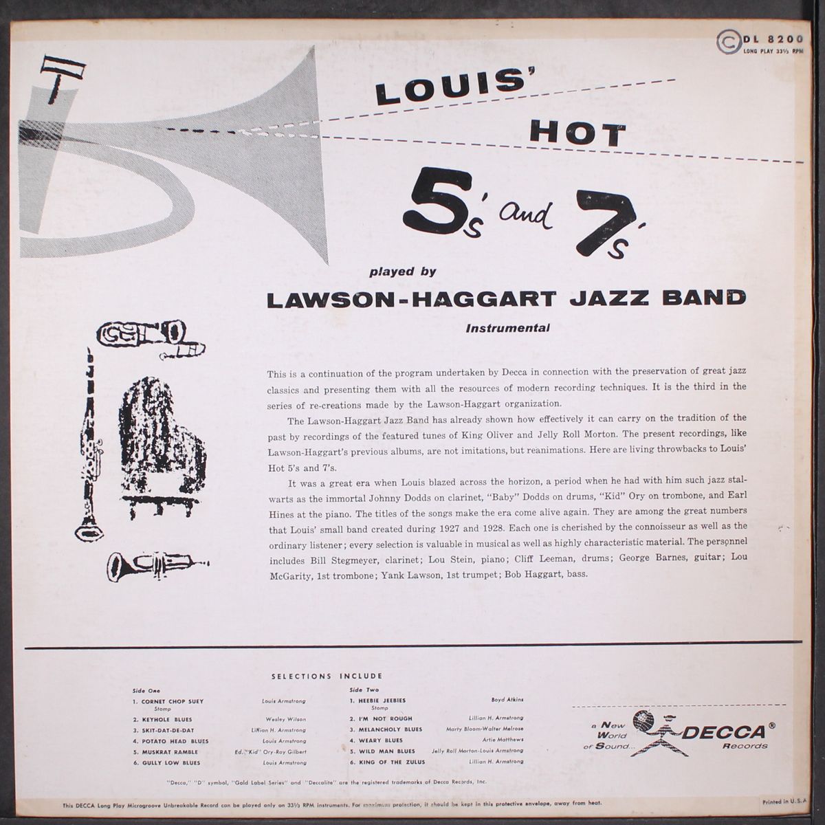 louis' hot 5's and 7's by LAWSON-HAGGART BAND