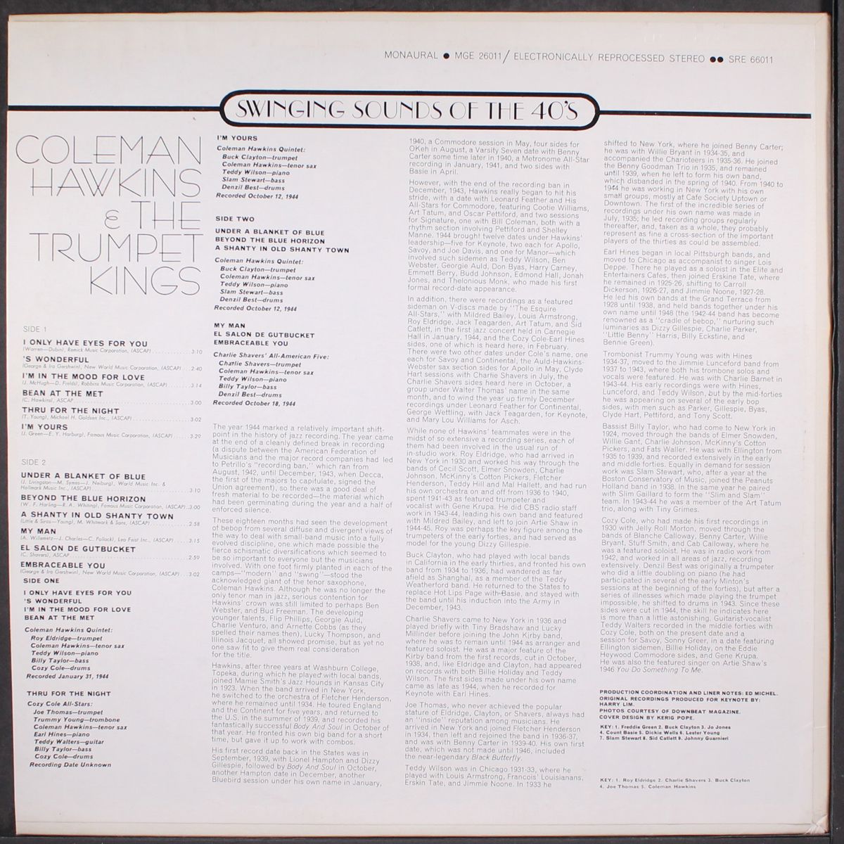 & the trumpet kings by COLEMAN HAWKINS