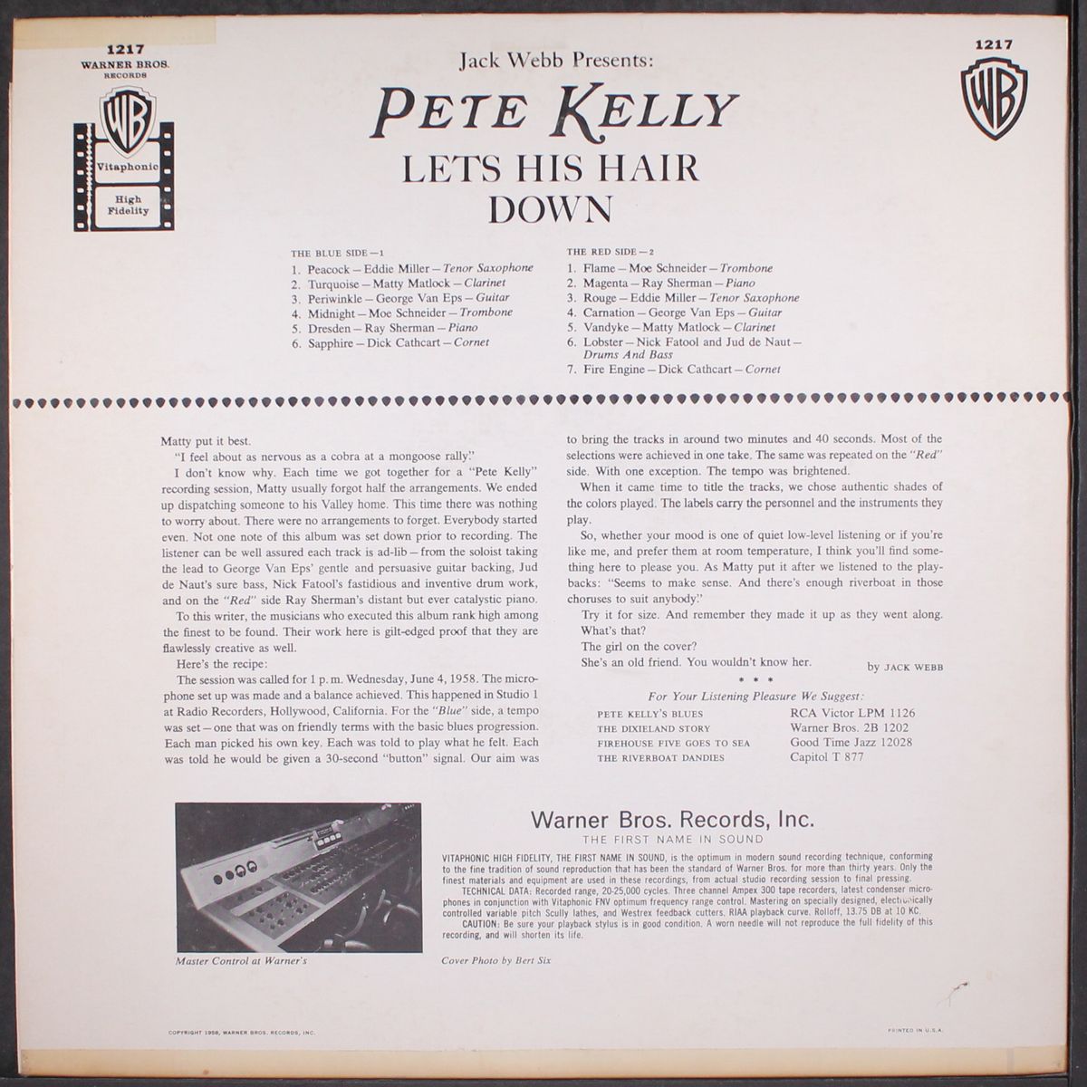 let's his hair down by PETE KELLY