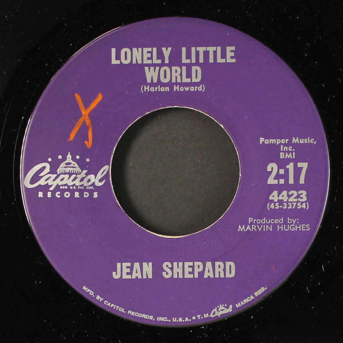 lonely little world by JEAN SHEPARD